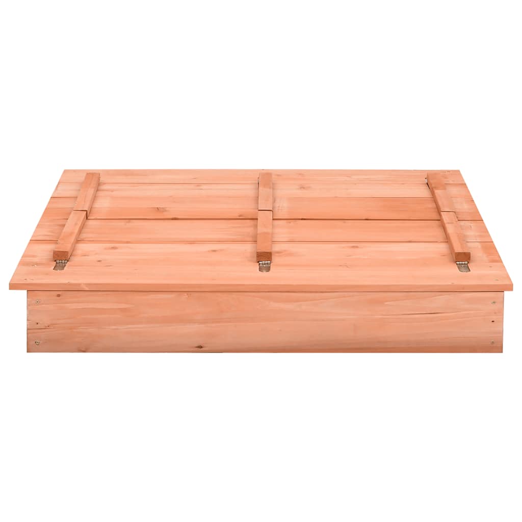Sandkasten Tannenholz Weiß 95x90x15 cm