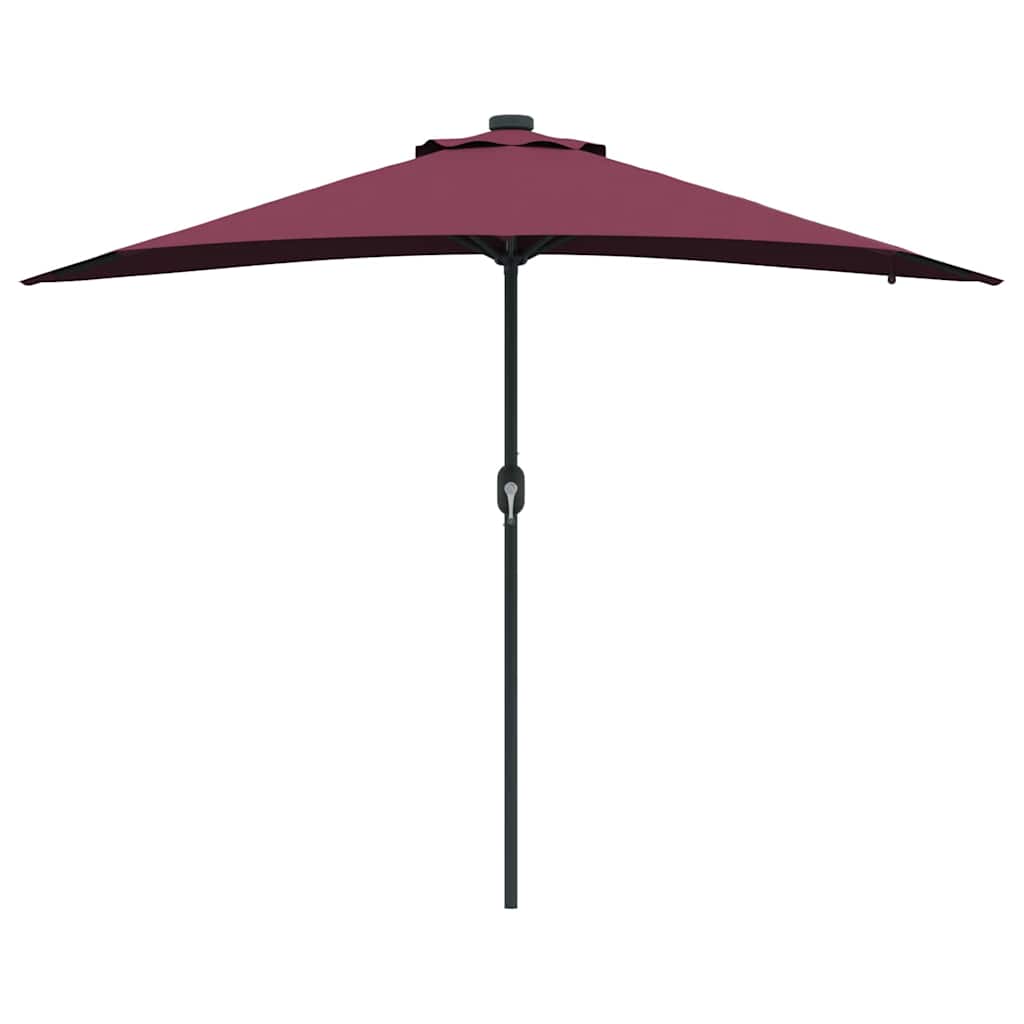 Garten-Sonnenschirm Sand 294 x 150 x 223 cm Polyester und Stahl
