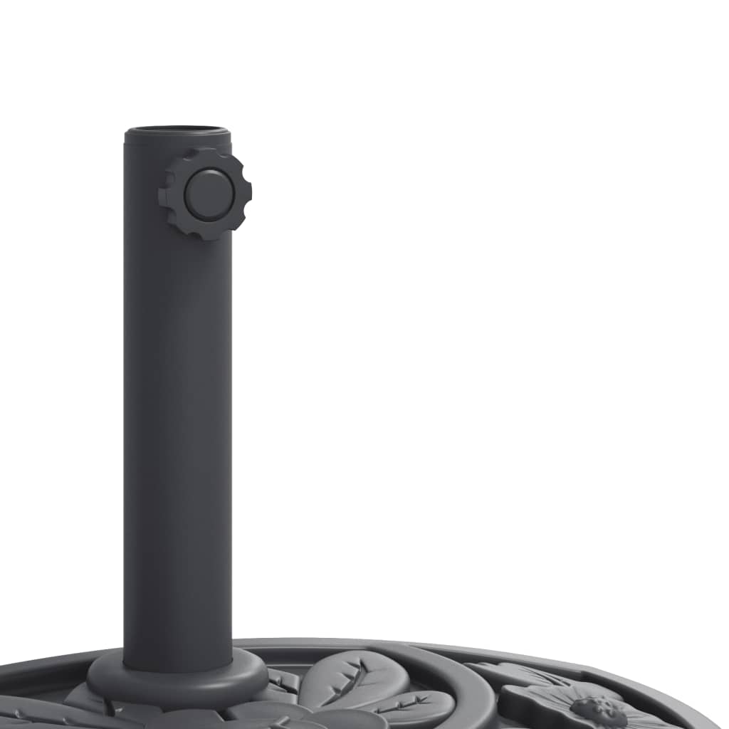 Sonnenschirmständer für Ø38/48 mm Mast 9 kg Halbrund