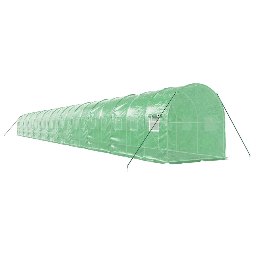 Gewächshaus mit Stahlrahmen Weiß 8 m² 4x2x2 m