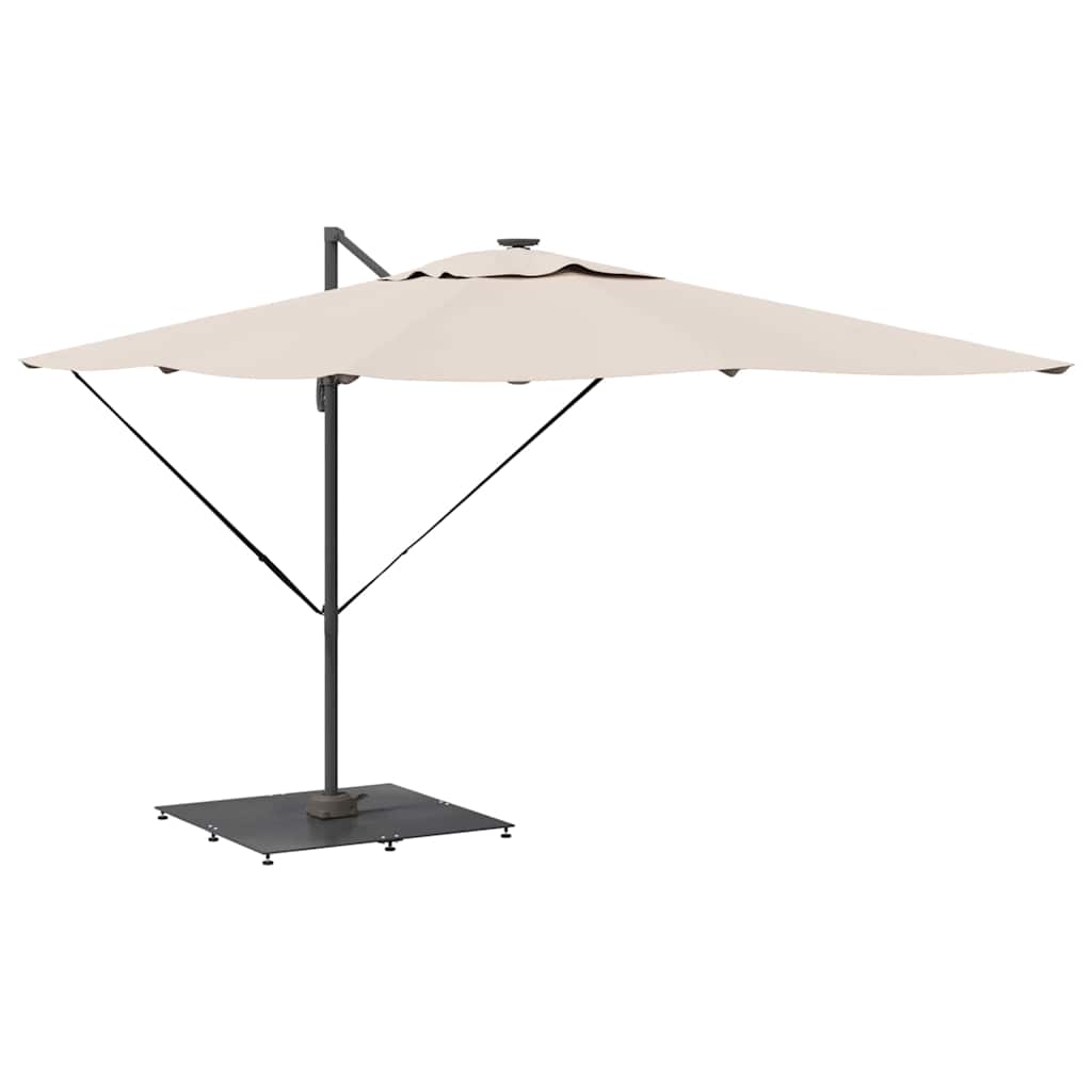 Sonnenschirmständer Dunkelgrau Holzlook 100 x 100 x 4 cm Stahl
