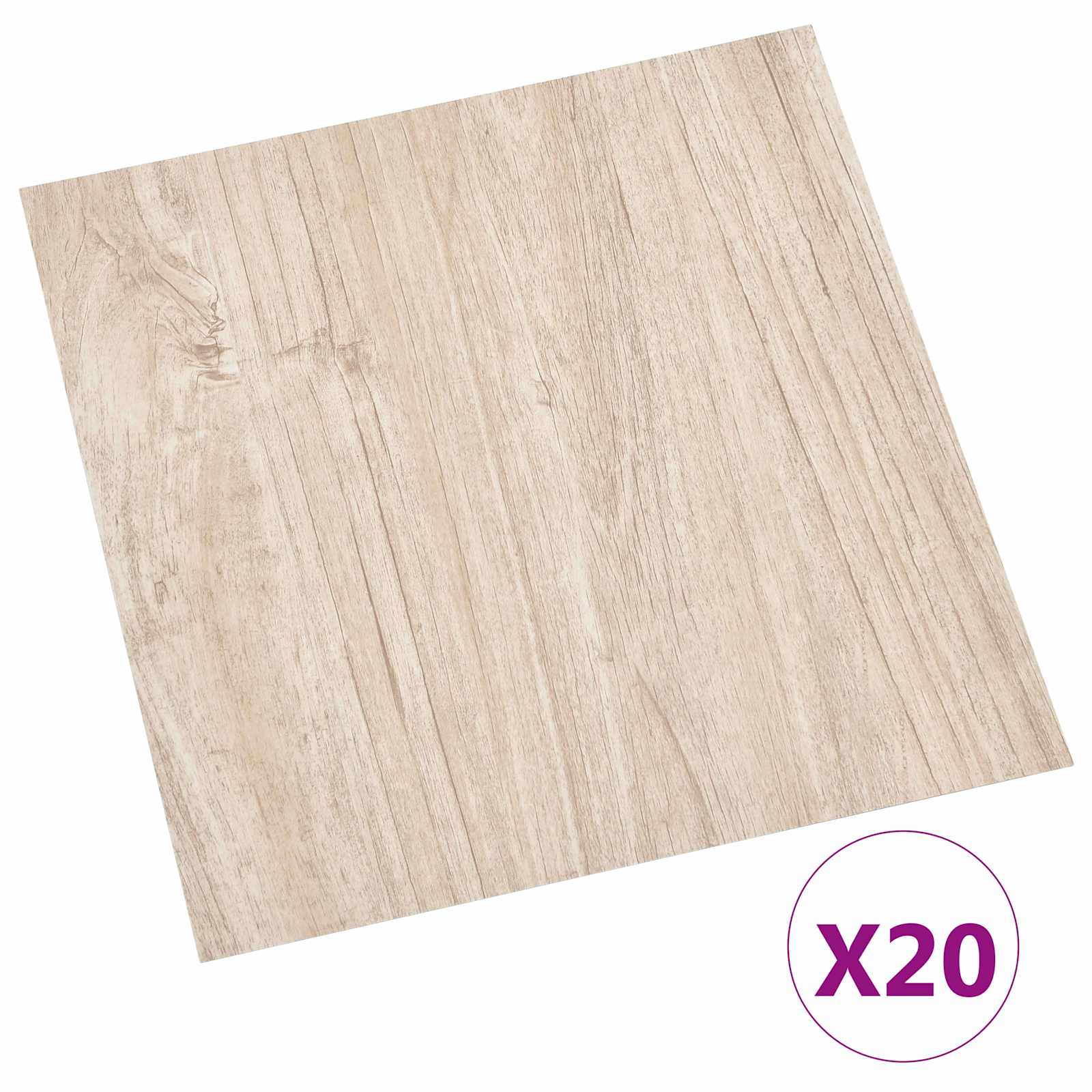 Selbstklebende Bodenplanken 30,5 x 30,5 cm 20 pcs PVC Betongrau