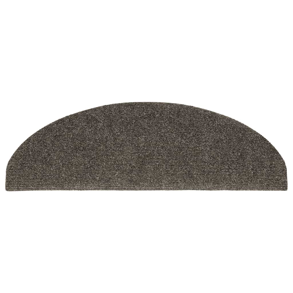 Stufenmatten Selbstklebend 15 Stk. 56x17x3 cm Hellbraun Halbrund