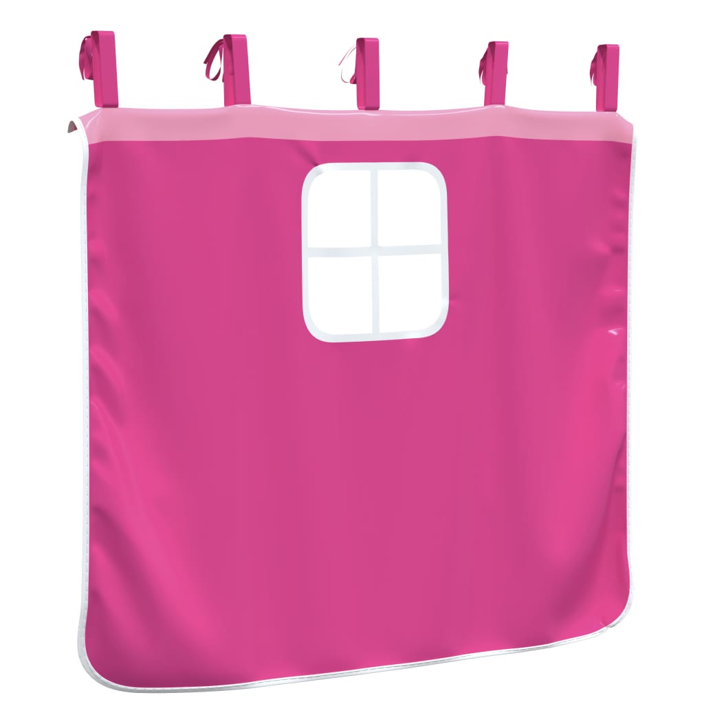 Vorhänge für Hochbett mit Turm Weiß und Schwarz Polyester