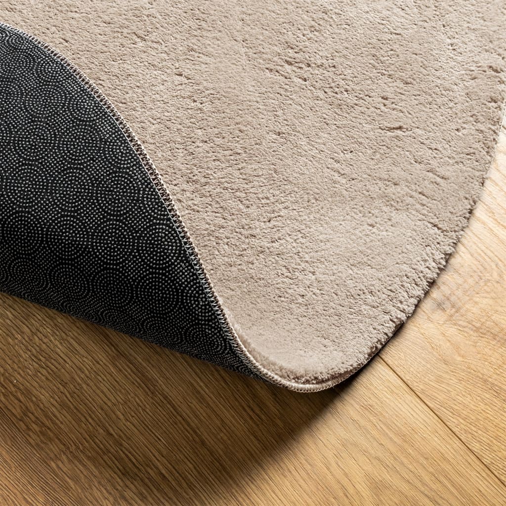 Teppich HUARTE Kurzflor Weich und Waschbar Anthrazit 60x110 cm