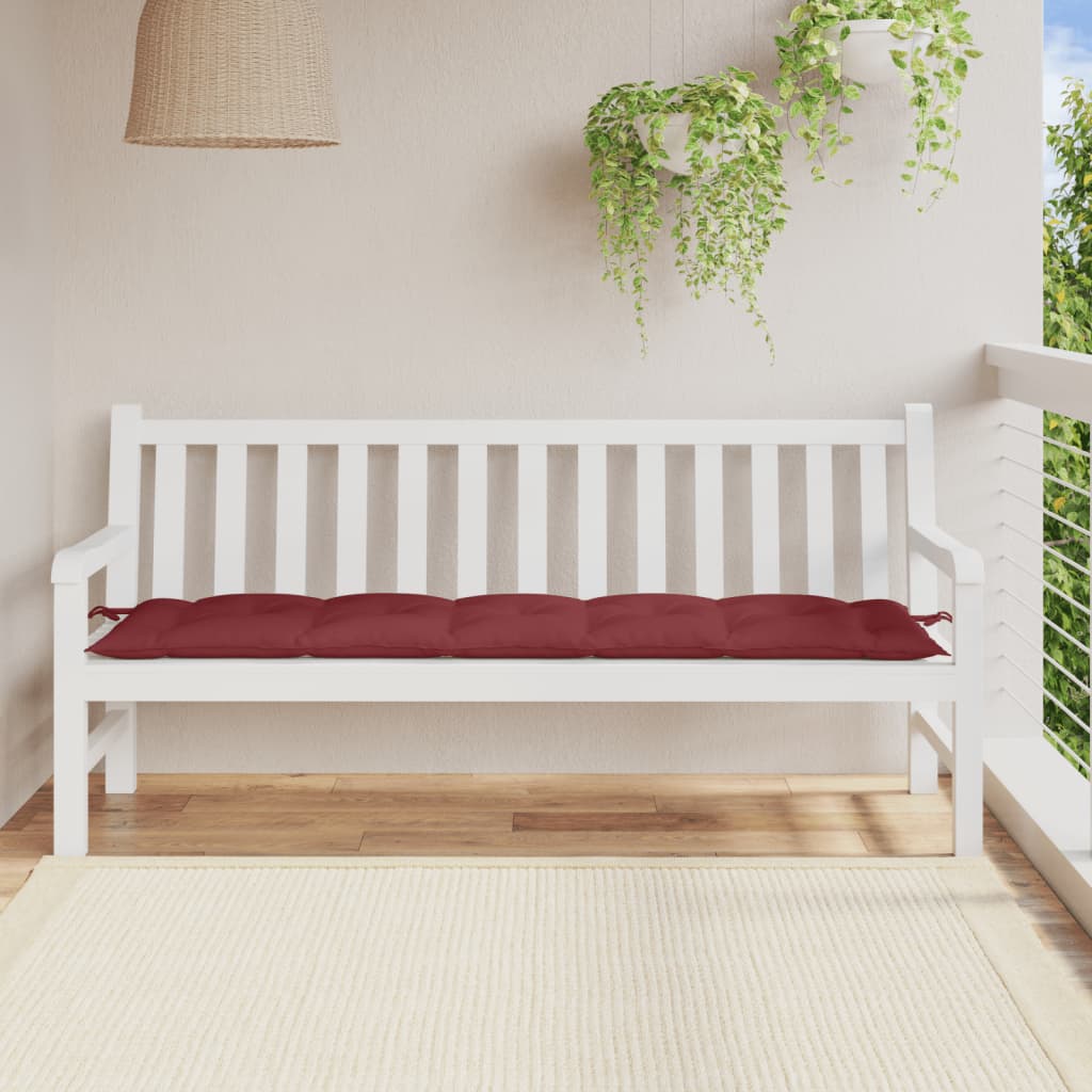 Gartenbank-Auflage Melange Anthrazit 100x50x7 cm Stoff