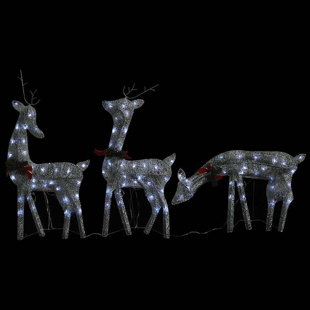 Weihnachtsdeko LED Rentiere 270x7x90 cm Golden Warmweiß