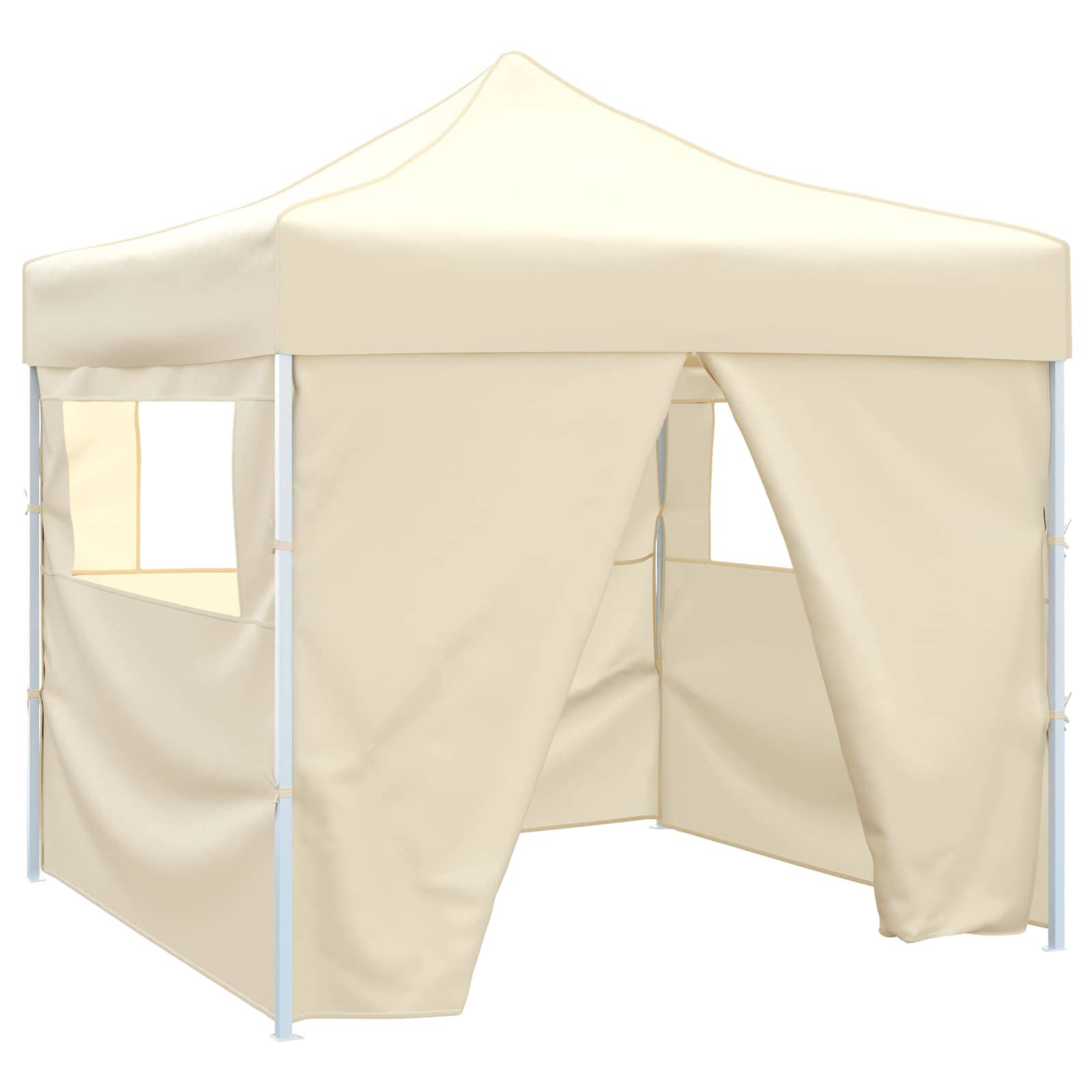 Partyzelt Faltbar Pop-Up Schwarz 292x292x315 cm