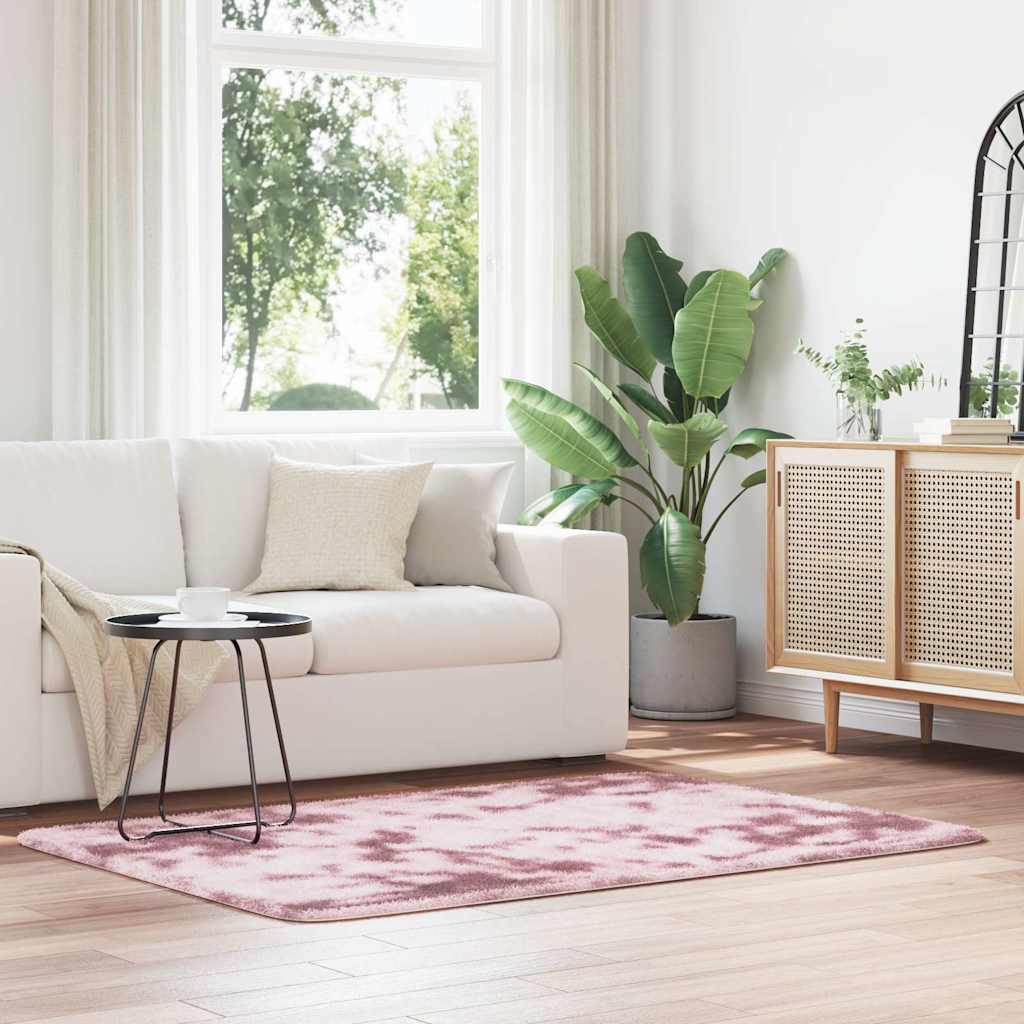 Teppich Shaggy Hochflor NAVARRA Beige 60x100 cm Polyester