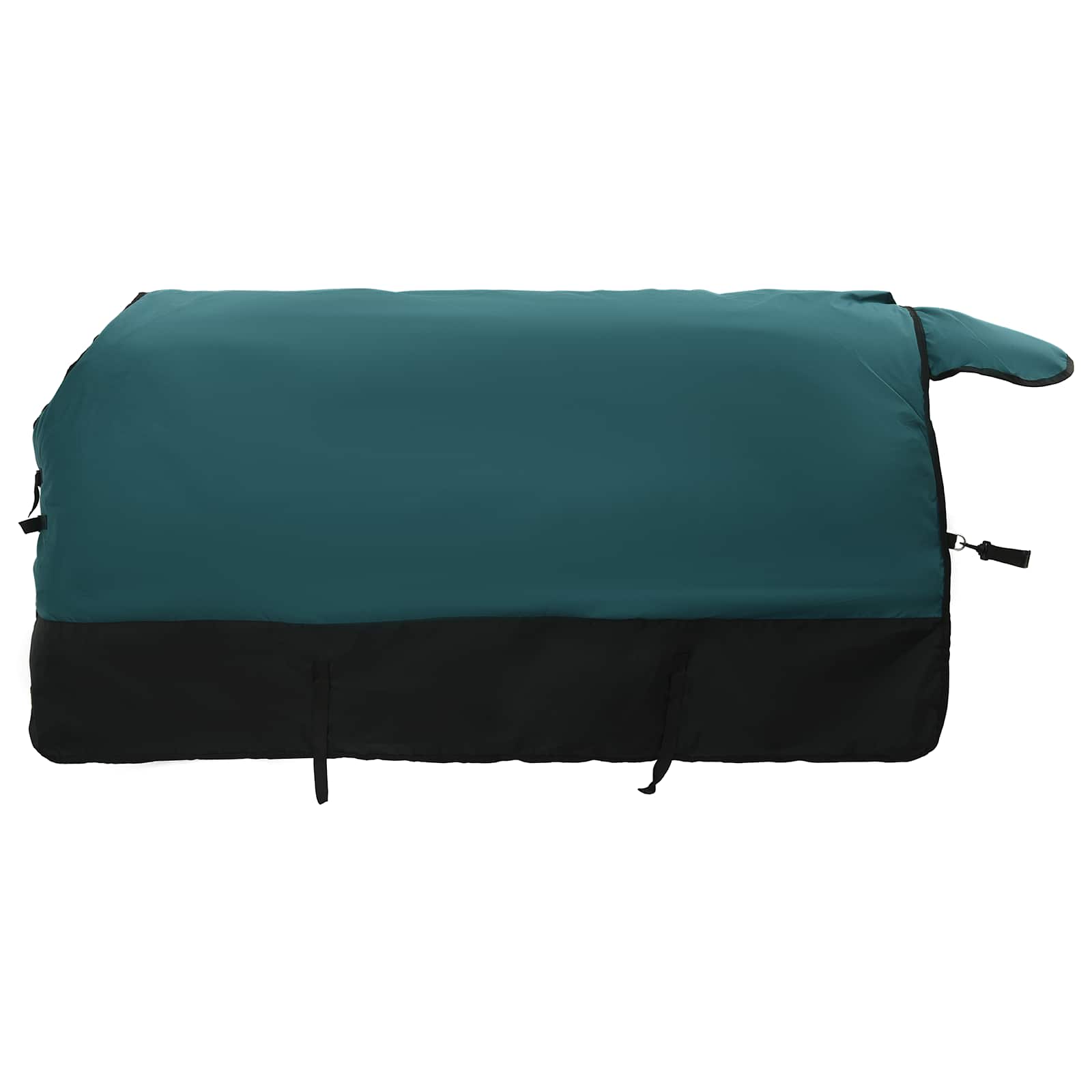 Pferdedecke Dunkelgrün und Schwarz 75 cm Polyester