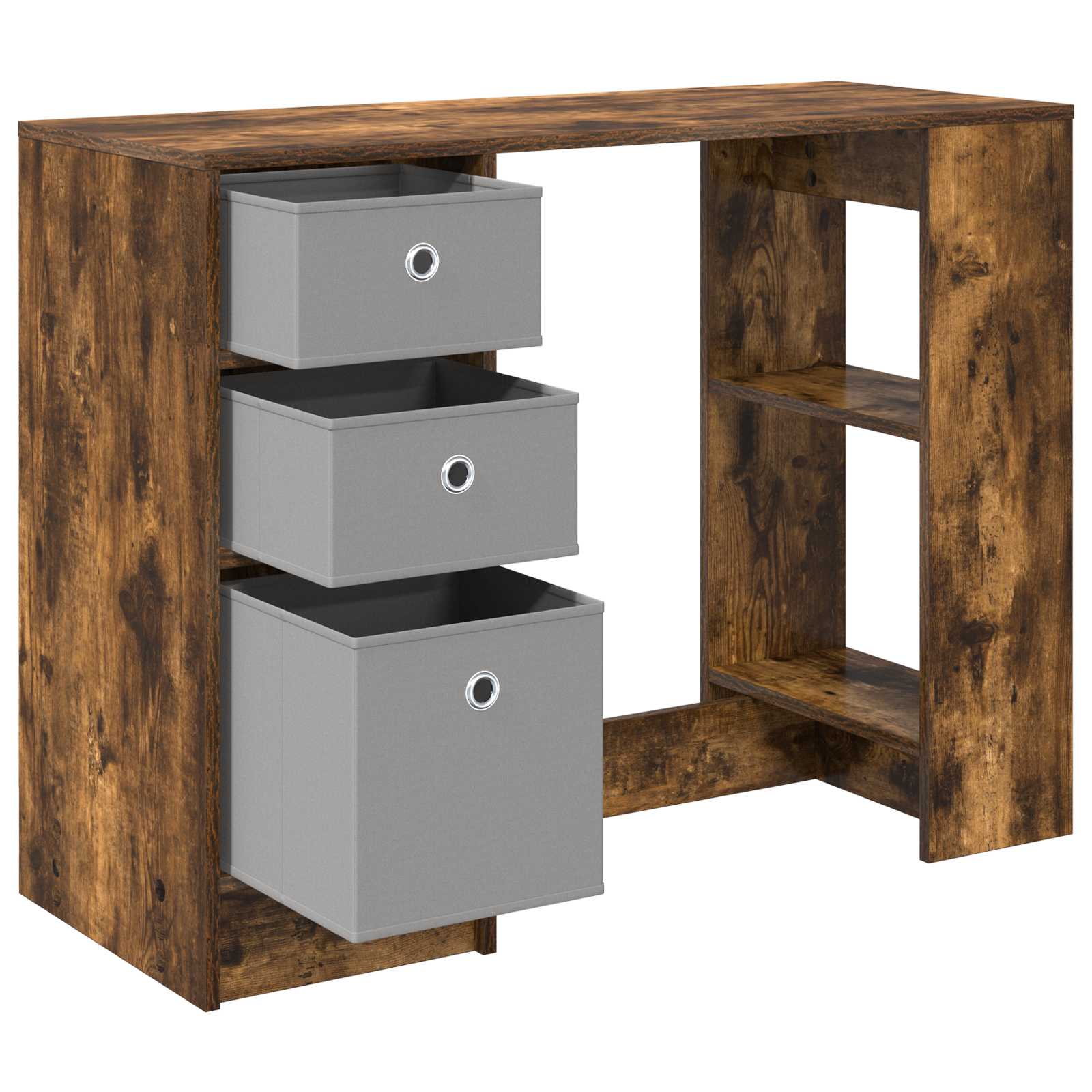 Schreibtisch mit Schubladen Weiß 100 x 40 x 75 cm Holzwerkstoff
