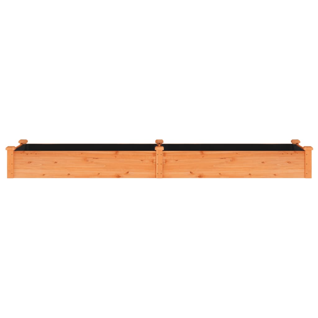Hochbeet mit Einsatz Grau 120x45x25 cm Massivholz Tanne