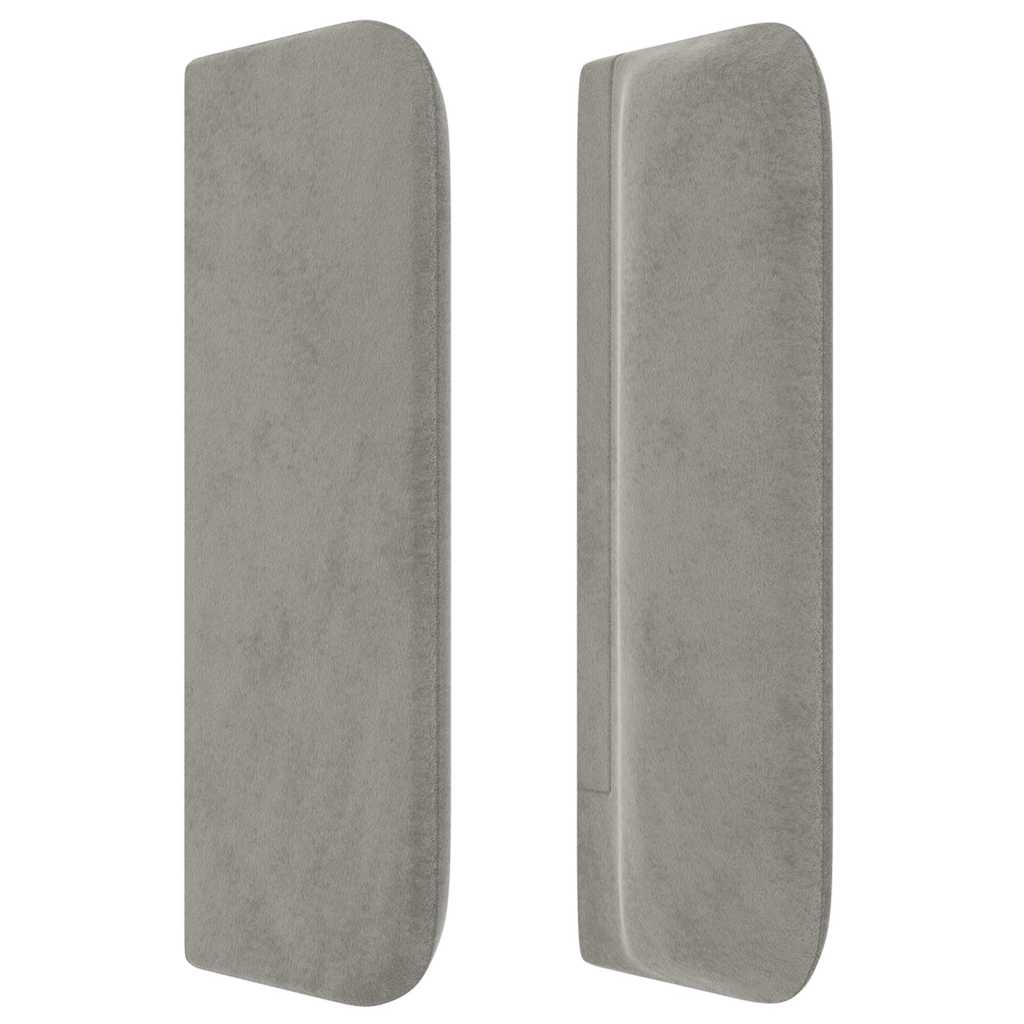 Kopfteil mit Ohren Dunkelblau 93x16x78/88 cm Samt
