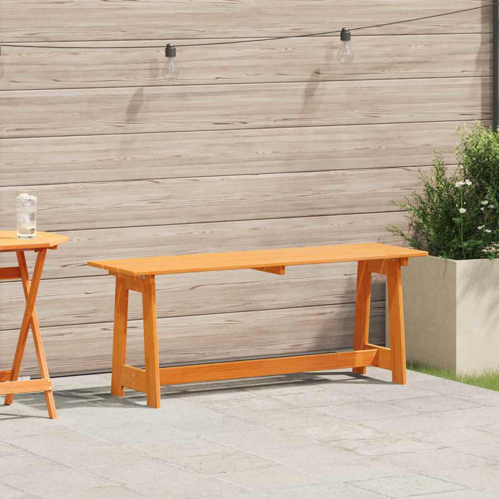 Bank Outdoor Natur 119 x 37 x 47 cm Massives Kiefernholz