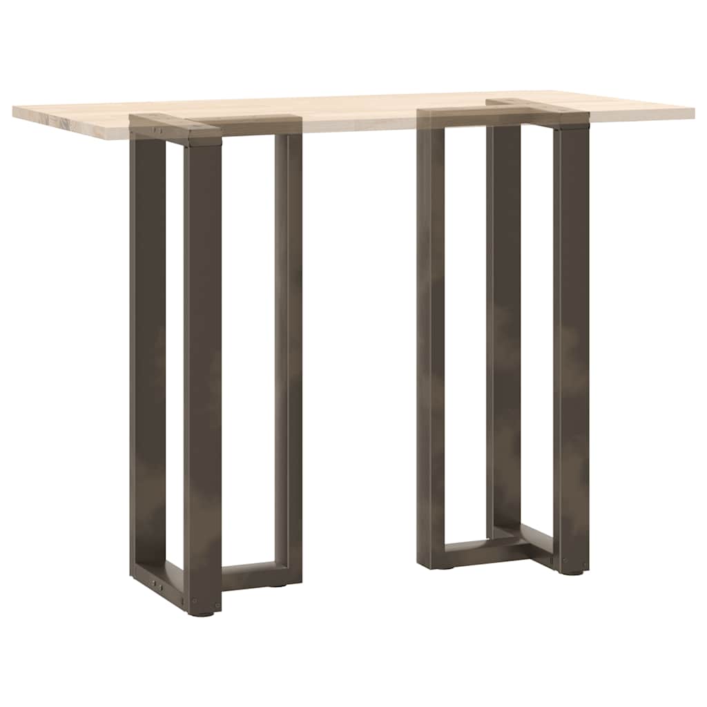 Couchtischbeine T-Form 2 Stk. Schwarz 30x25x(30-31) cm Stahl