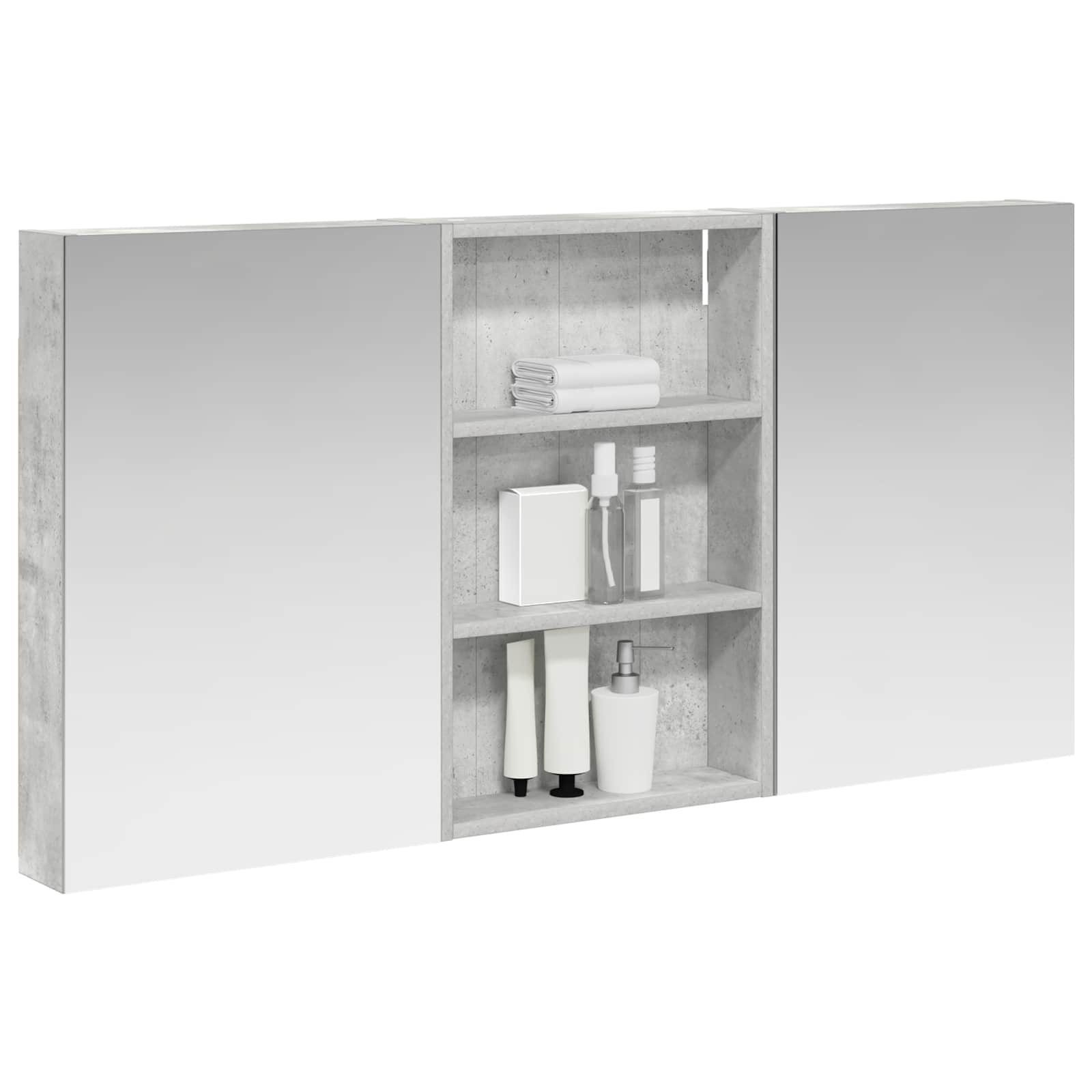 Badezimmerschrank-Set 3 pcs 80 x 10,5 x 50 cm Holzwerkstoff