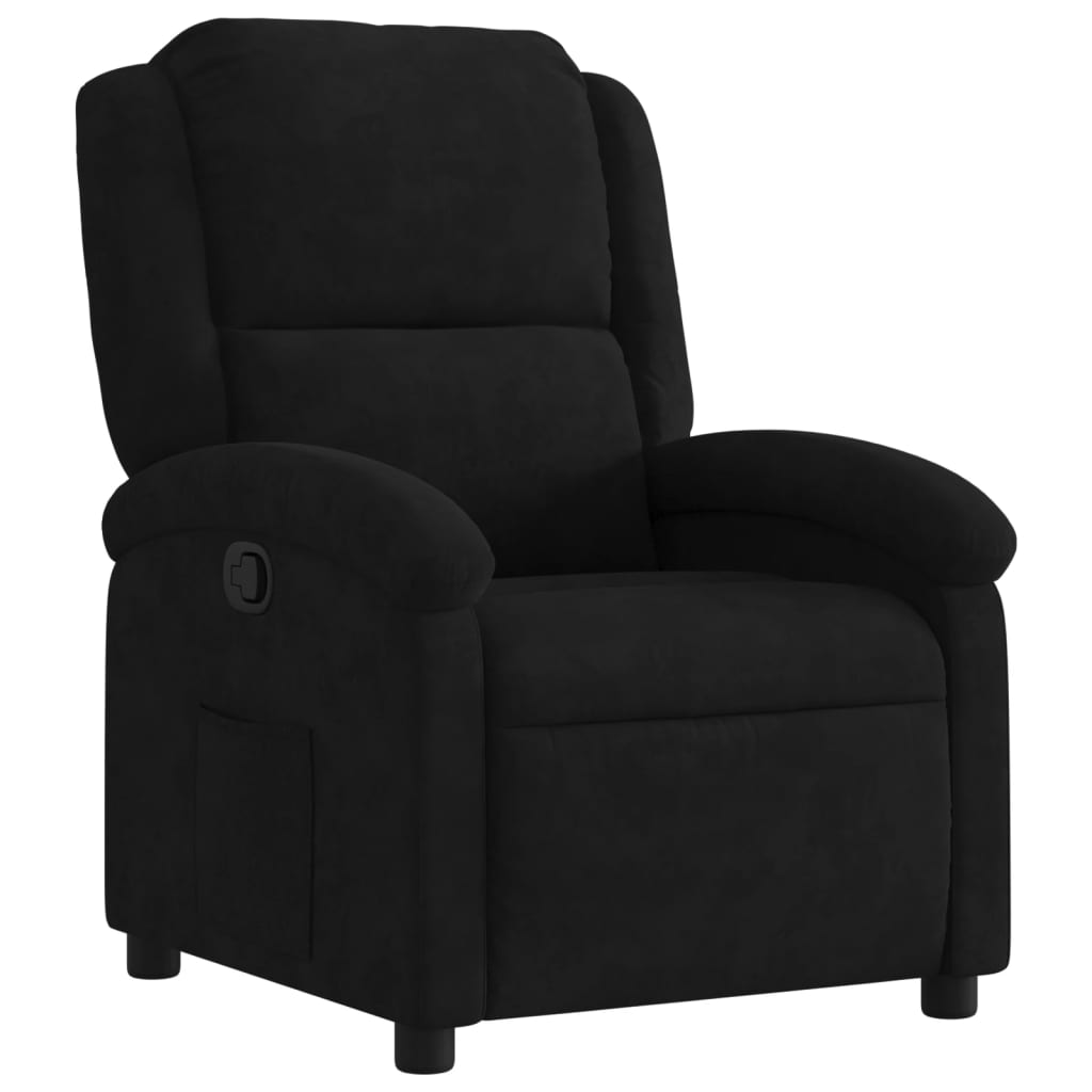 Relaxsessel Dunkelgrau Samt