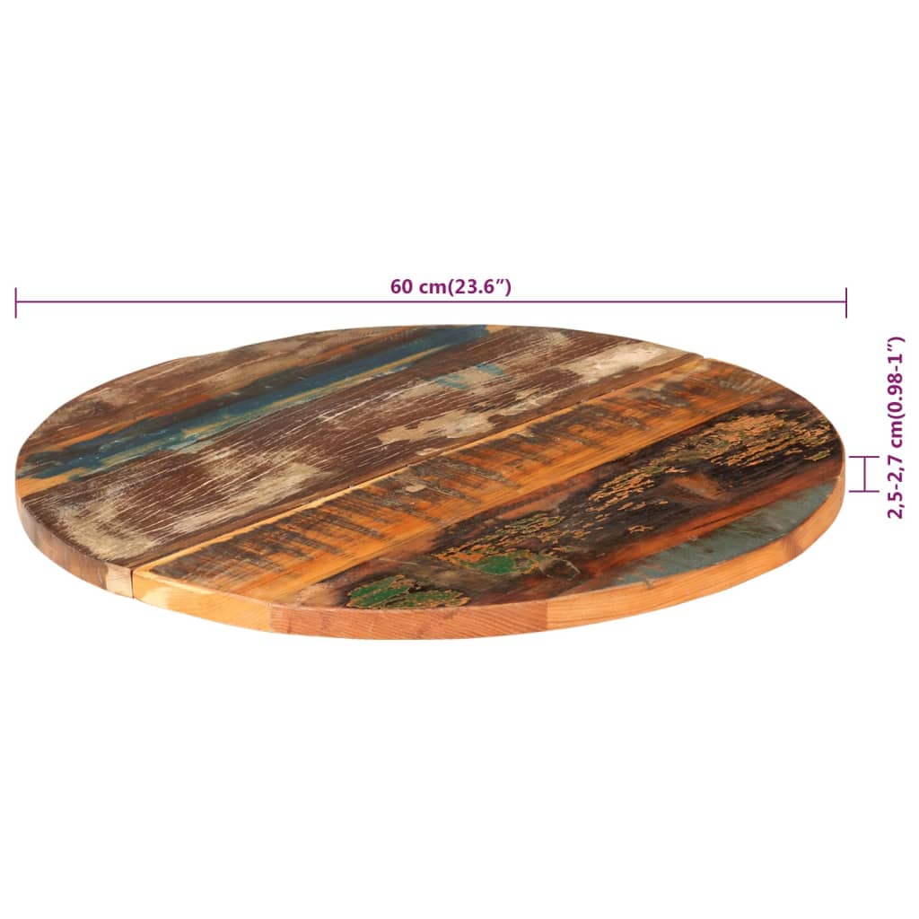 Tischplatte Massivholz Akazie Rund 15-16 mm 40 cm