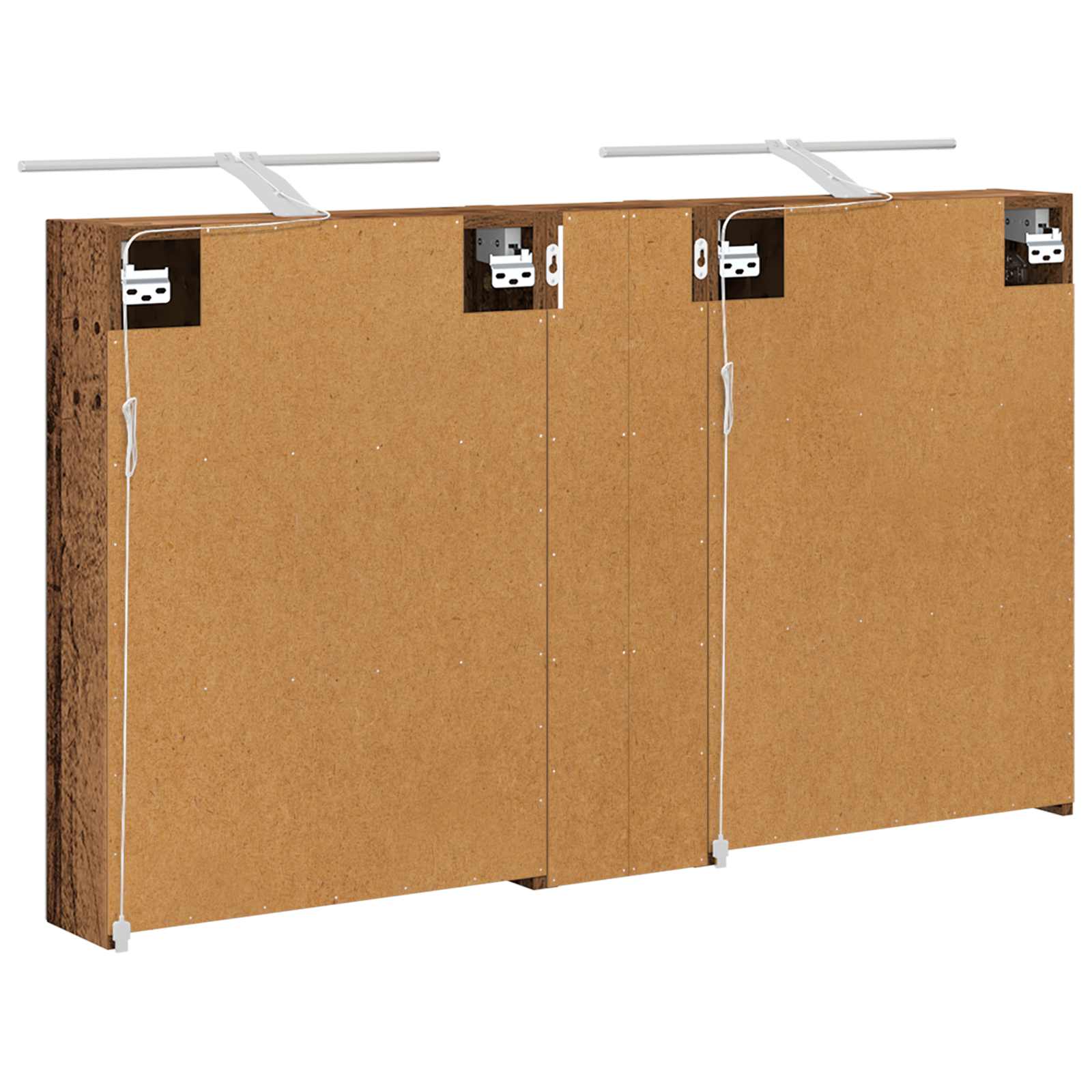 Badezimmerschrank-Set 3 pcs 80 x 10,5 x 50 cm Holzwerkstoff