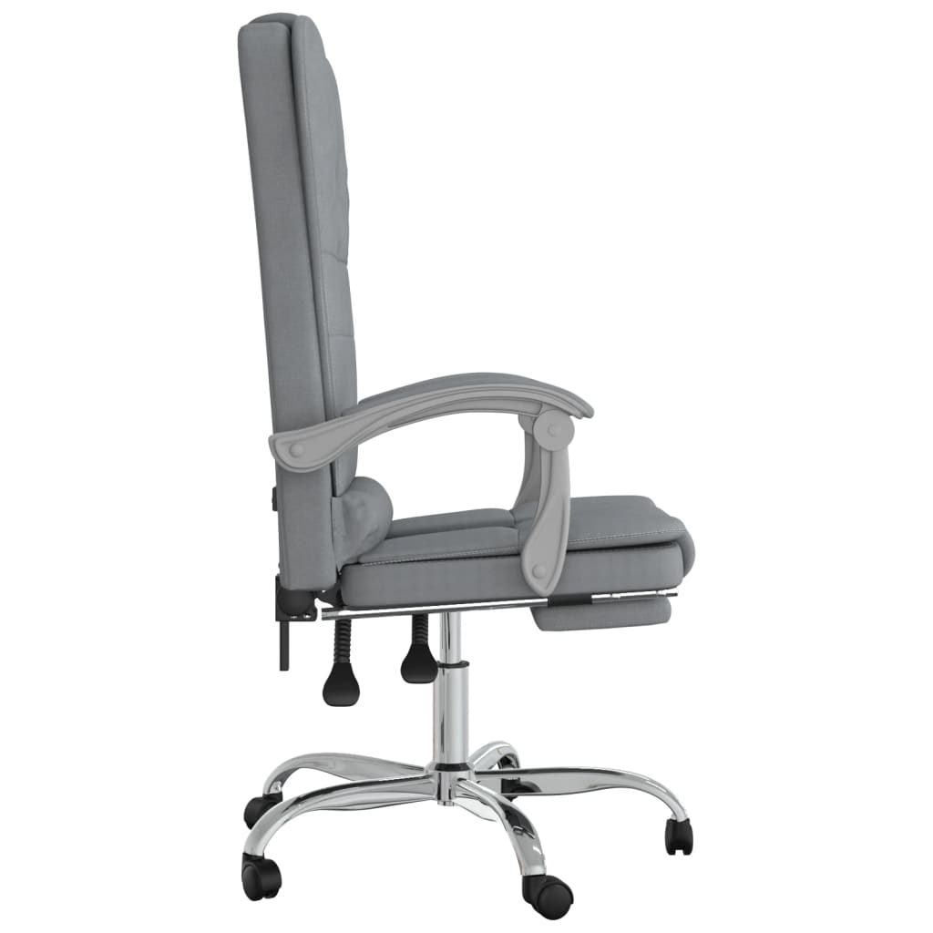 Bürostuhl mit Massagefunktion Taupe Stoff