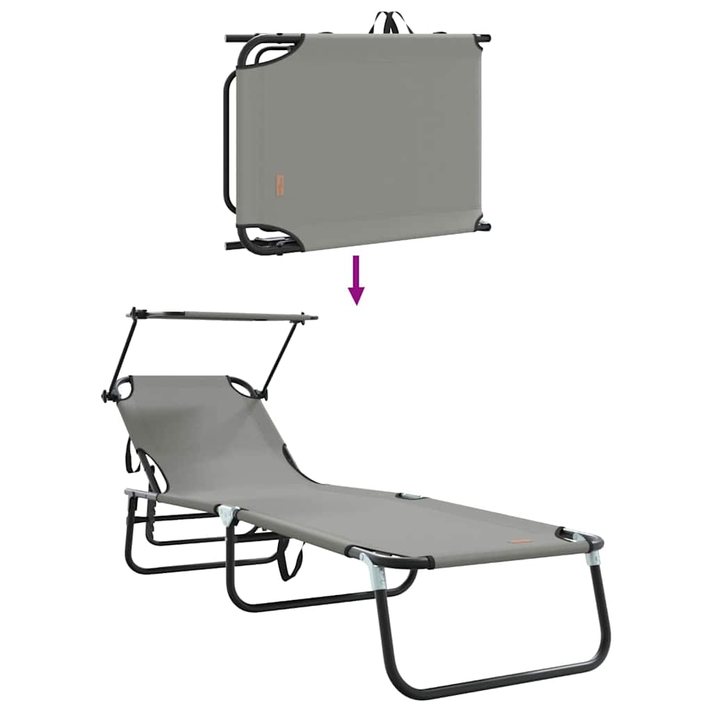 Klappbare Sonnenliege Blau 190 x 57 x 81 cm Oxford
