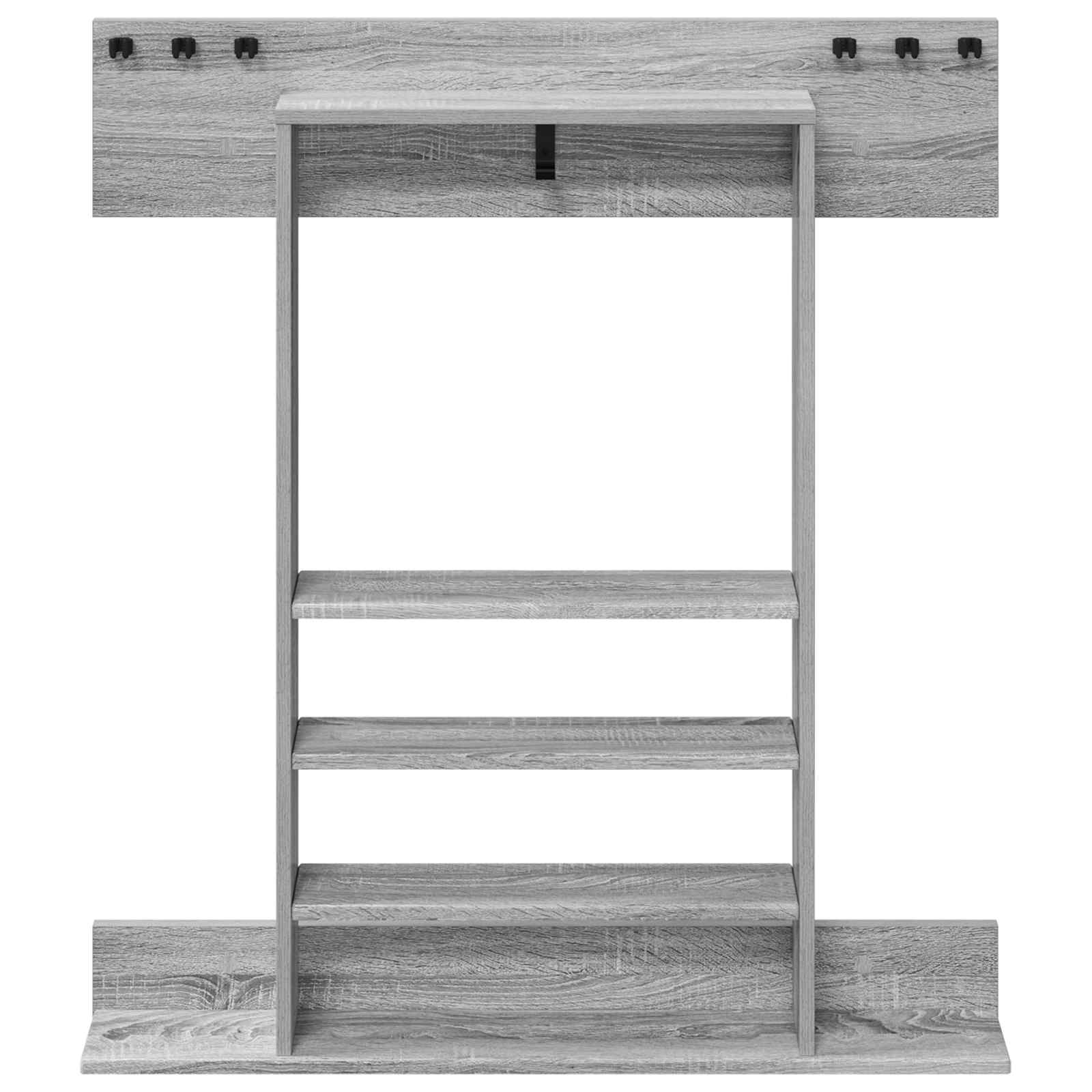 Billardqueue-Ständer Holzwerkstoff 93 x 12 x 103 cm Weiß