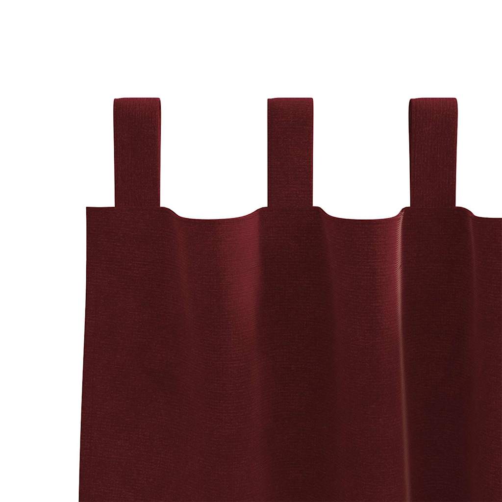 Verdunkelungsvorhänge 2 pcs Schwarz 140 x 140 cm Samt