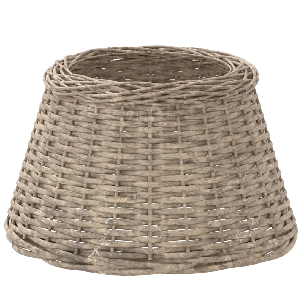 Lampenschirm Weiß Ø15x12 cm Korbweide