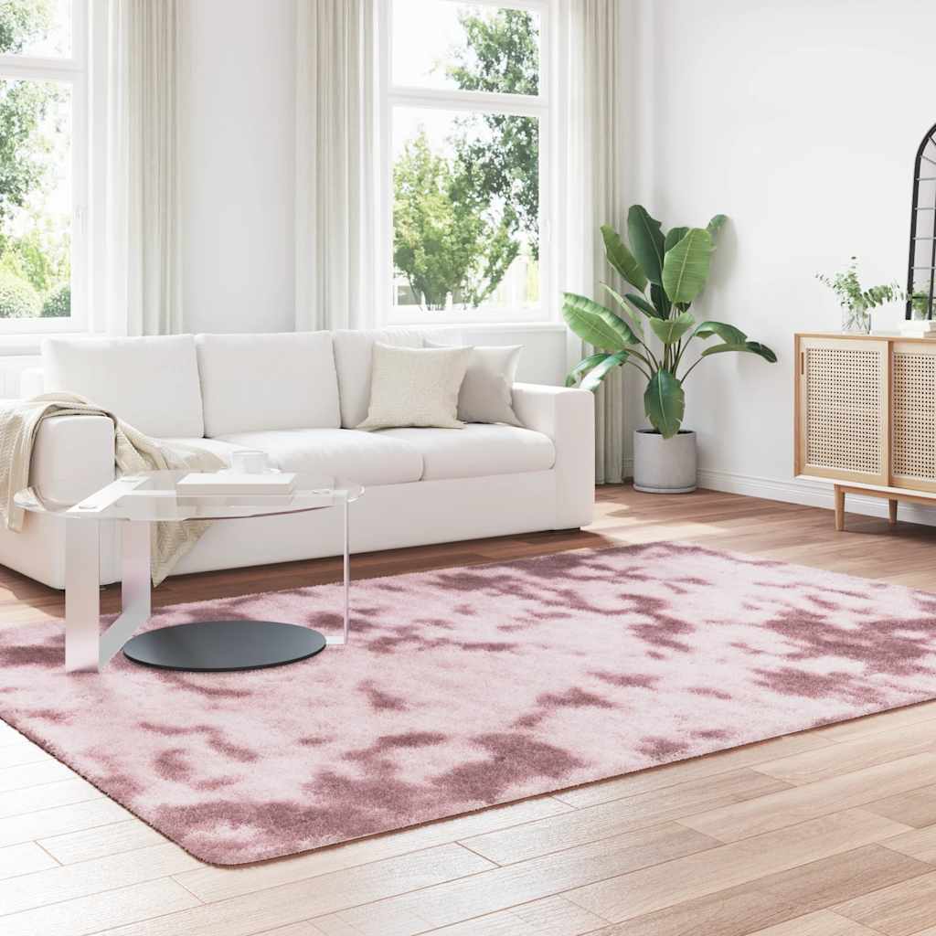 Teppich Shaggy Hochflor NAVARRA Beige 60x100 cm Polyester
