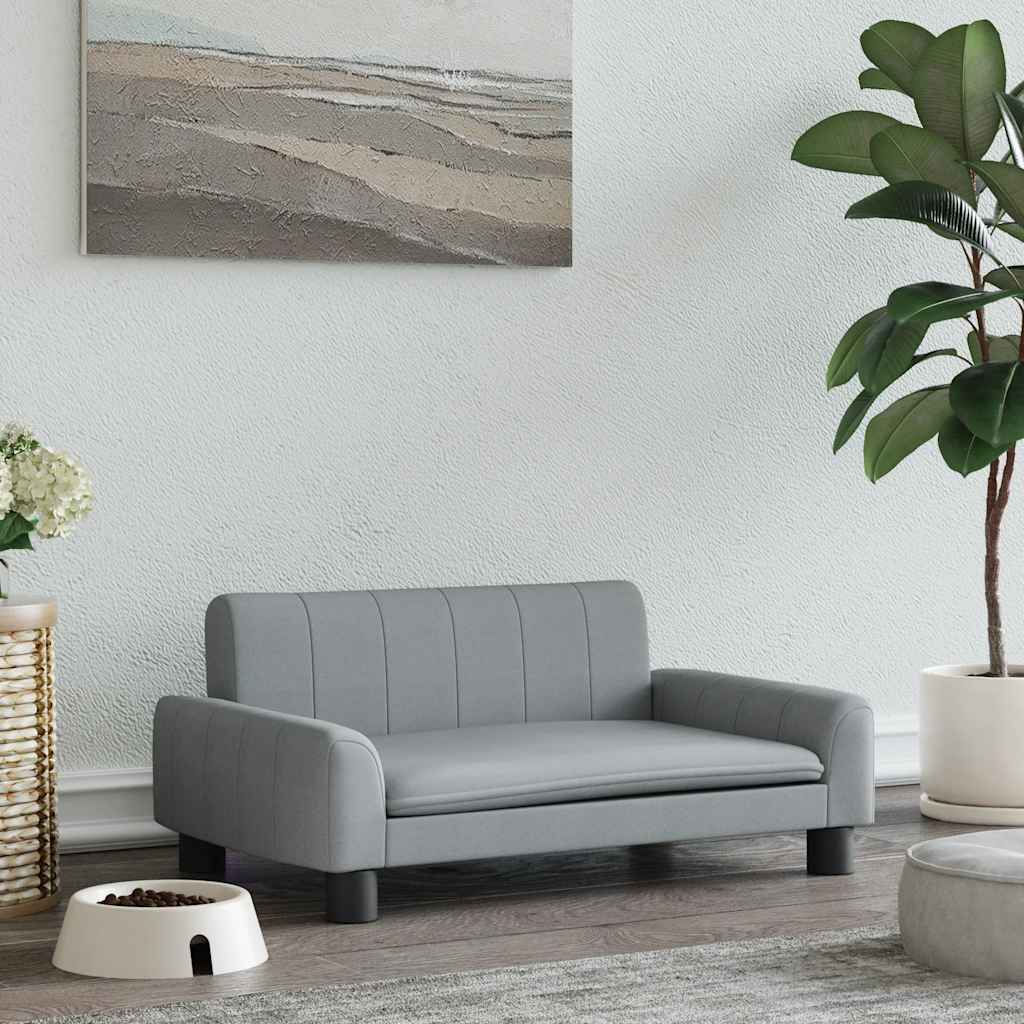 Hundebett Creme 90x53x30 cm Stoff