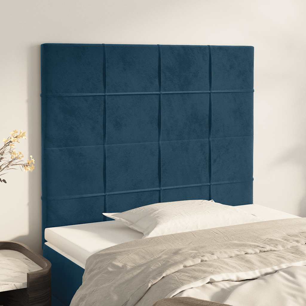 Kopfteil Hellgrau 80x5x118/128 cm Samt