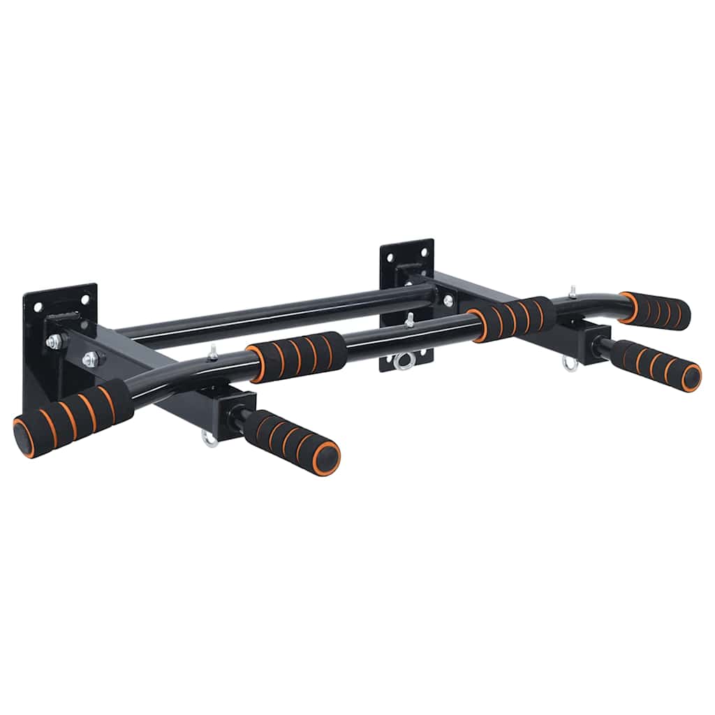 Dip Station Schwarz und Rot 72,5 x 70 x 31 cm