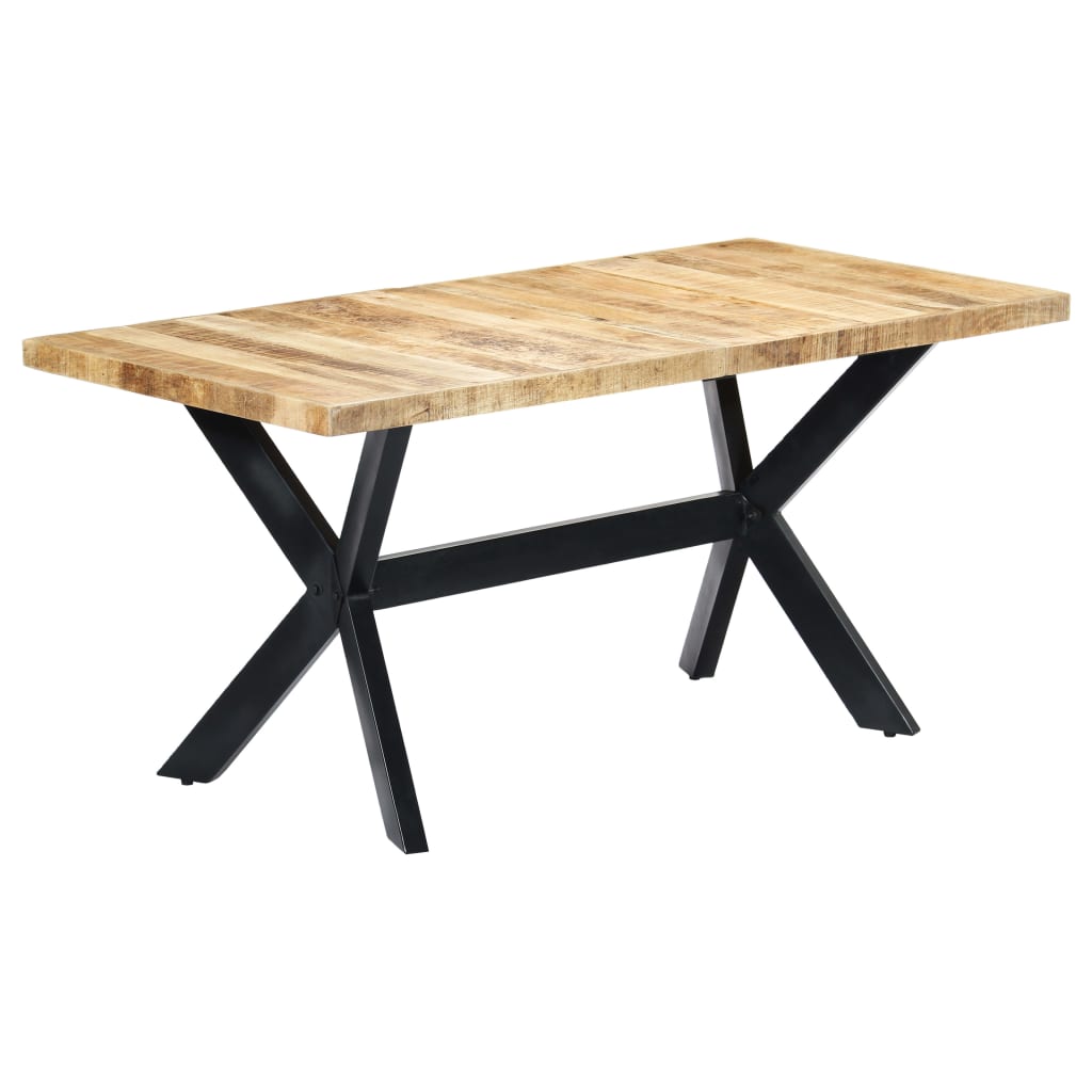 Esstisch Massivholz Mango und Stahlgestell 180 cm