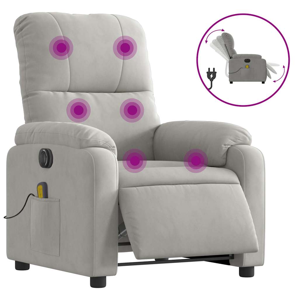 Relaxsessel Elektrisch Braun Mikrofasergewebe