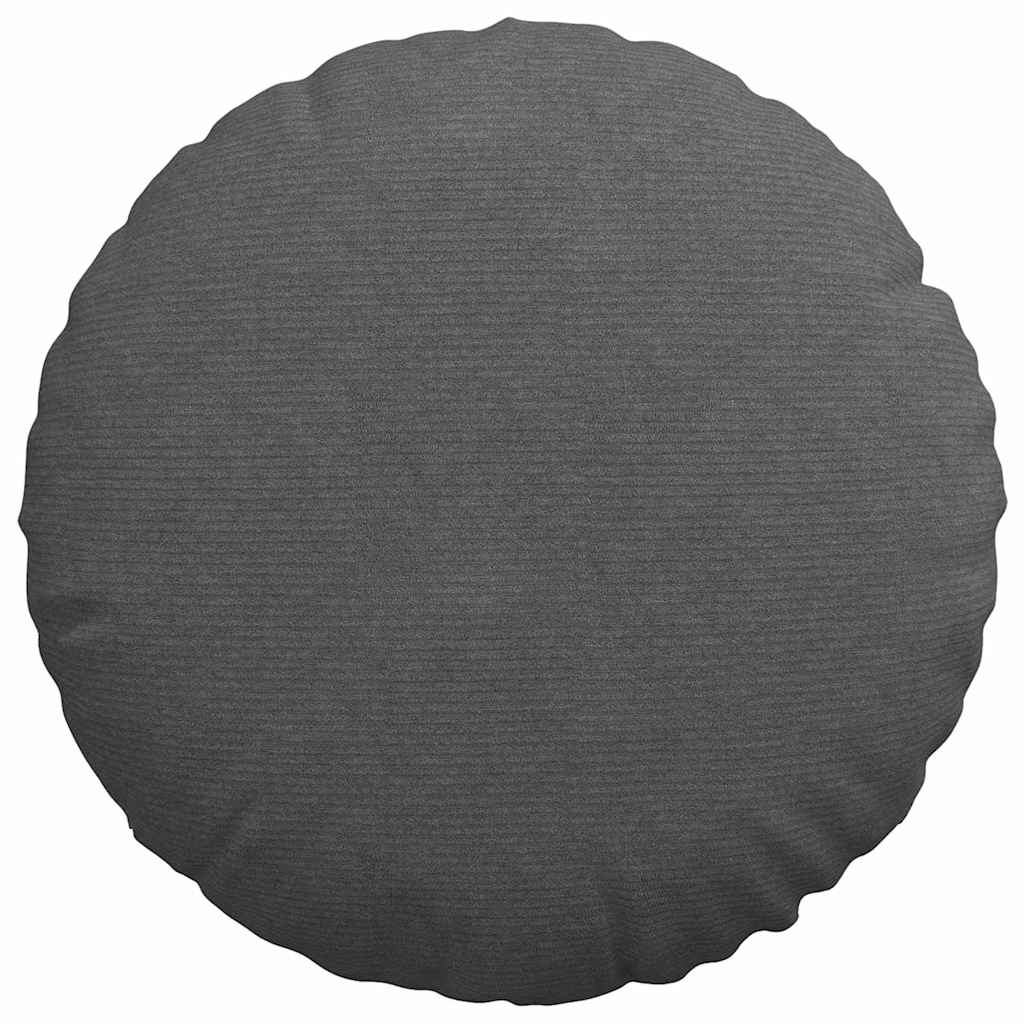 Sitzkissen 2 pcs Hellgrau Ø30 x 13 cm Cordstoff