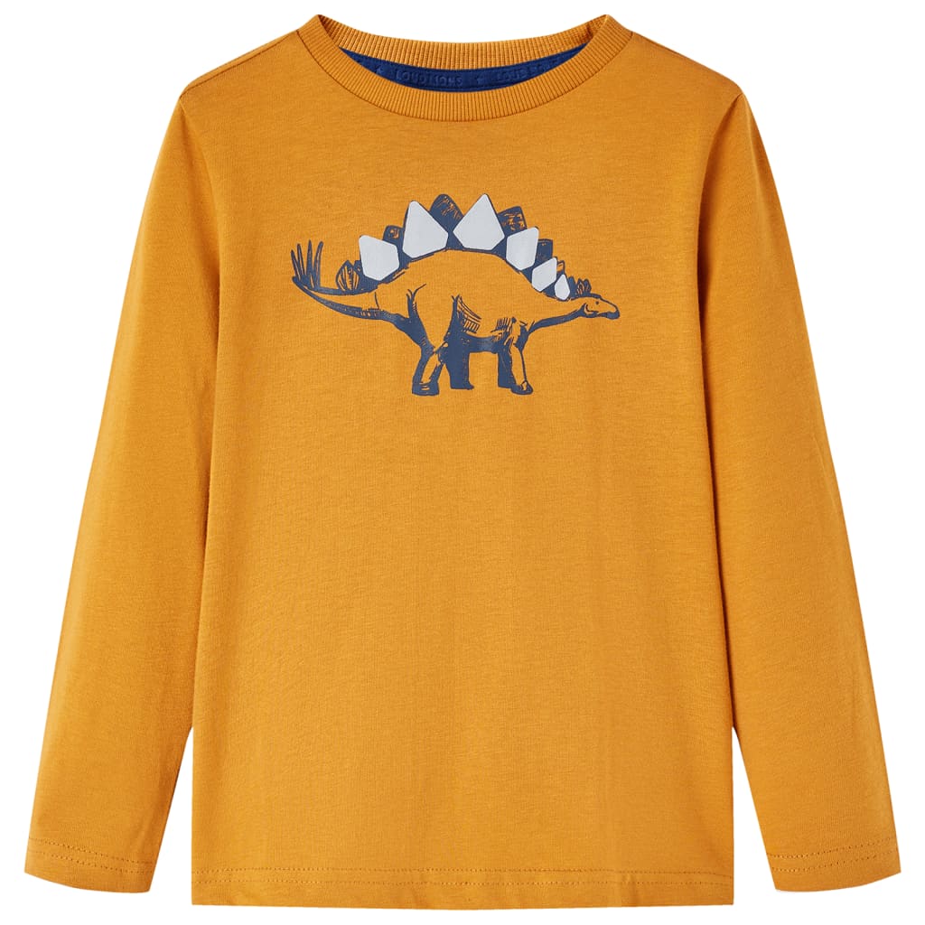 Kinder-Langarmshirt Dunkelrot 116