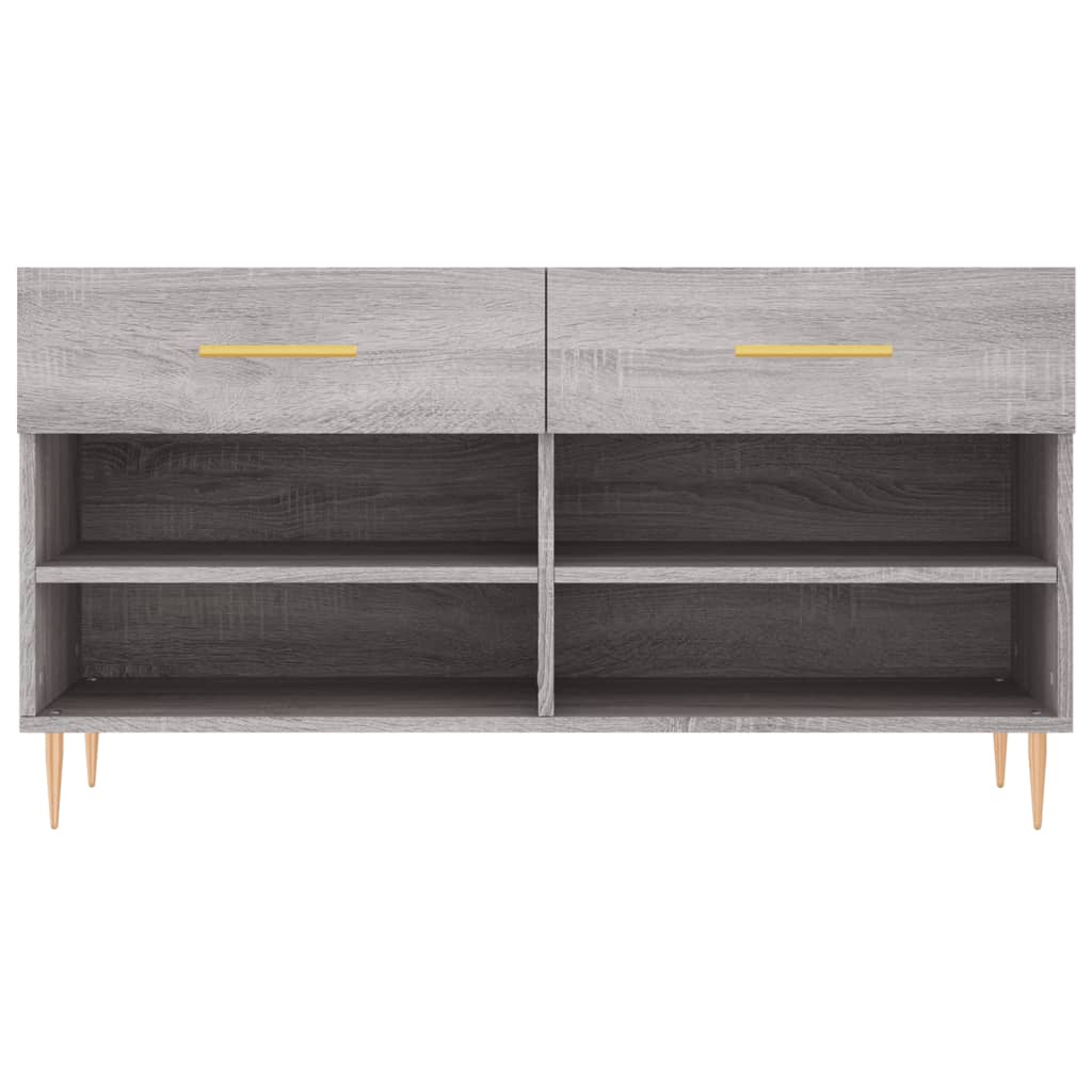 Schuhbank Weiß 102x35x55 cm Holzwerkstoff