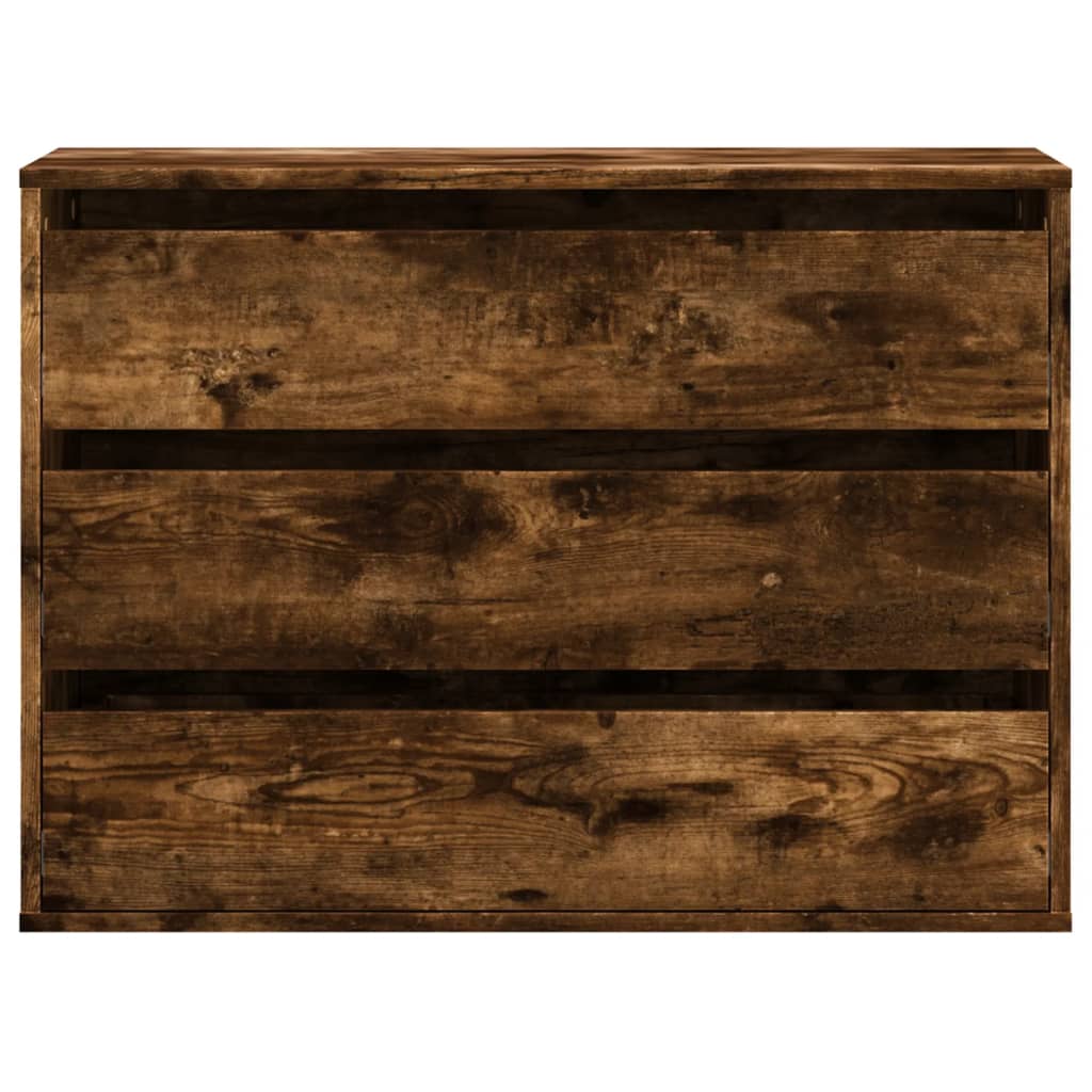 Schubladenschrank Schwarz Eichen-Optik 41 x 40 x 58 cm