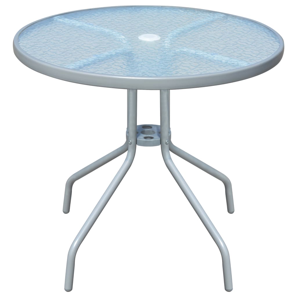 Bistrotisch Grau 80x71 cm Stahl