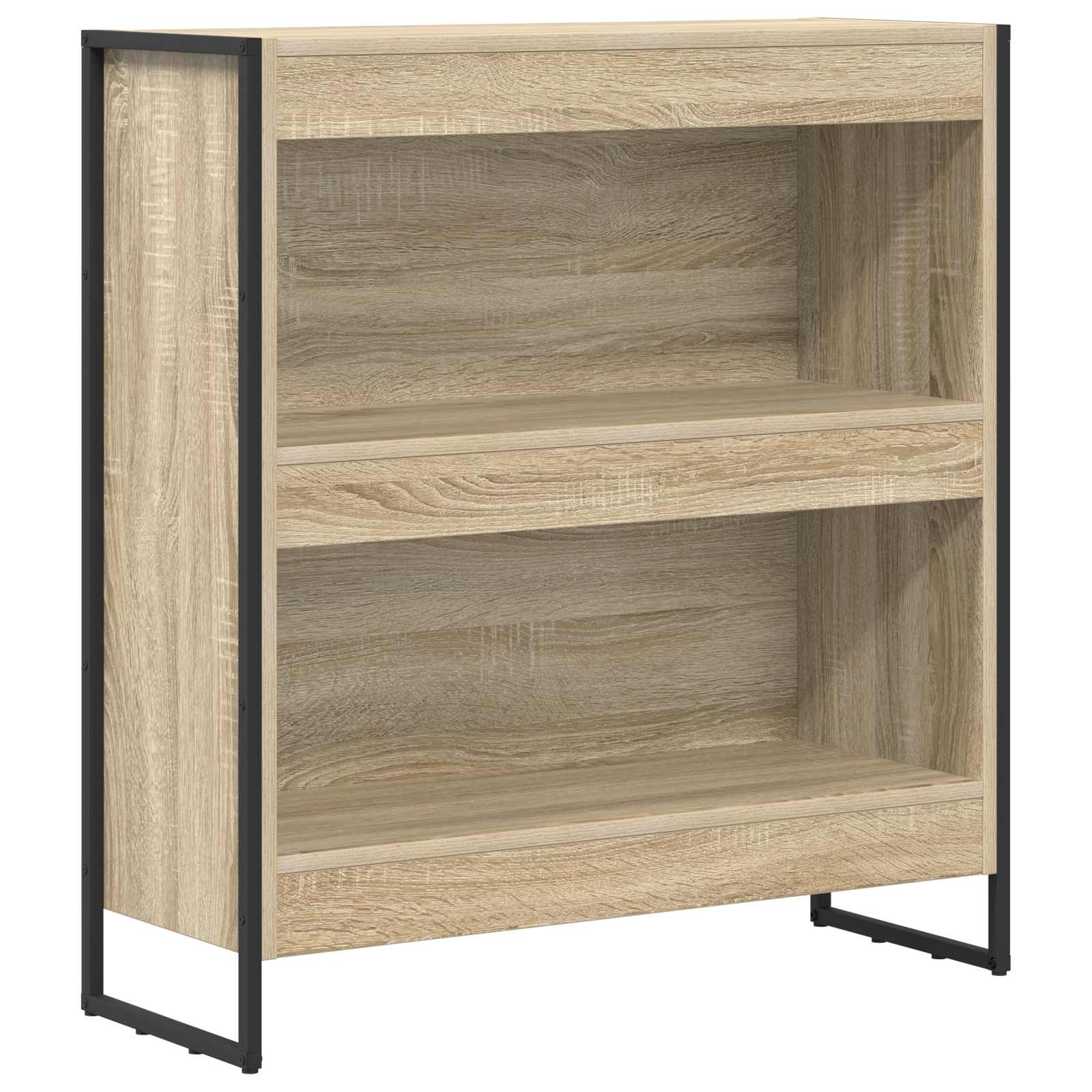 Bücherregal 2 pcs Schwarz Eichen-Optik 60 x 30 x 189,5 cm