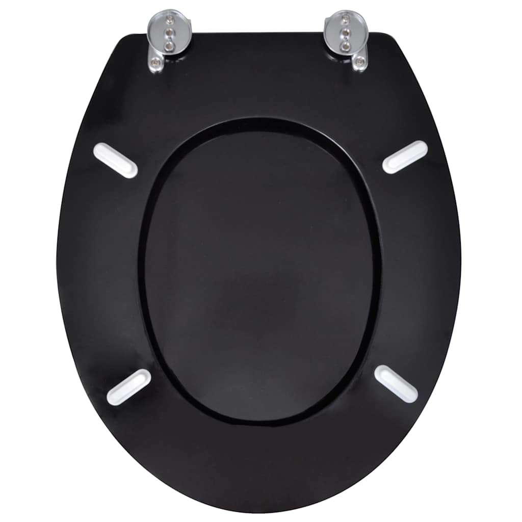 Toilettensitz MDF Deckel Schlichtes Design Weiß
