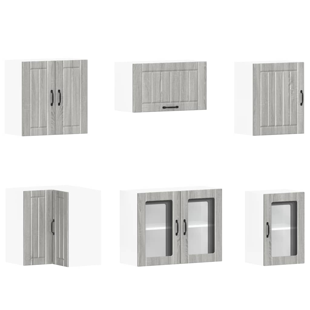 11-tlg. Küchenschrank-Set Lucca Weiß Holzwerkstoff
