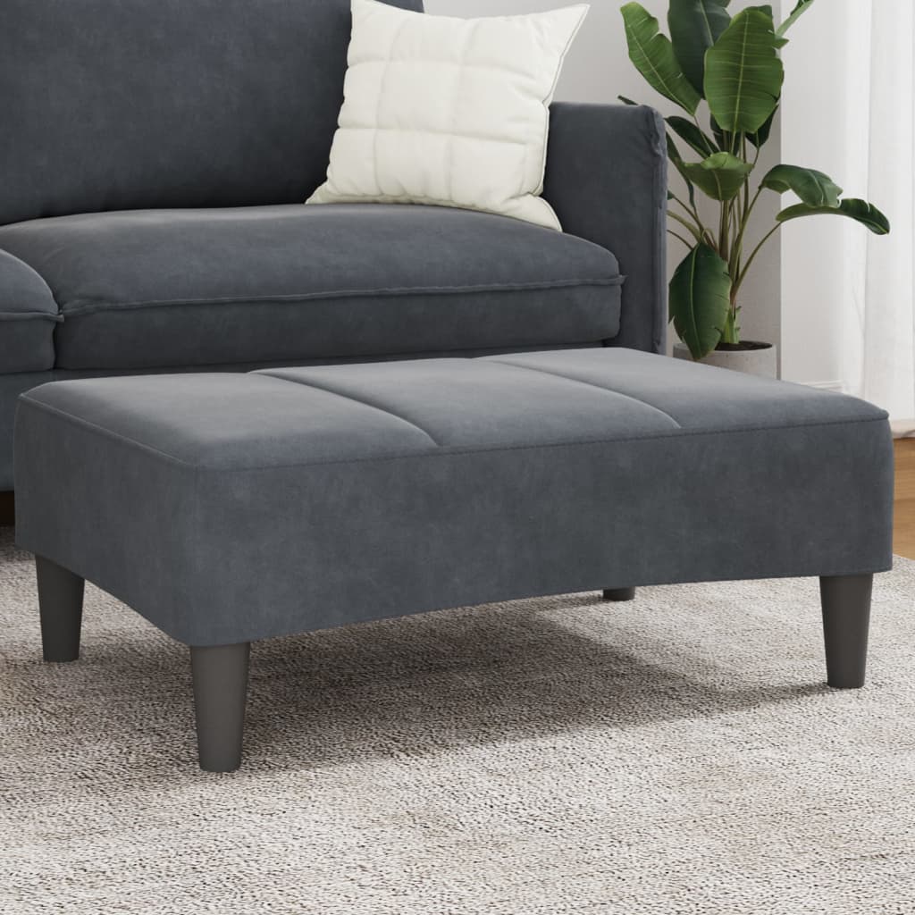 Fußhocker Blau 77x55x31 cm Samt