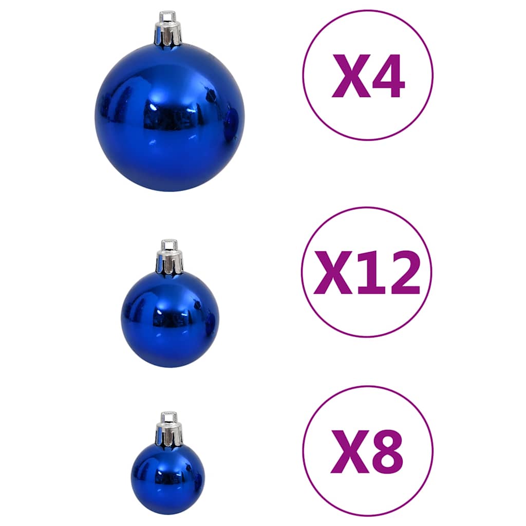 111-tlg. Weihnachtskugel-Set Golden Polystyrol
