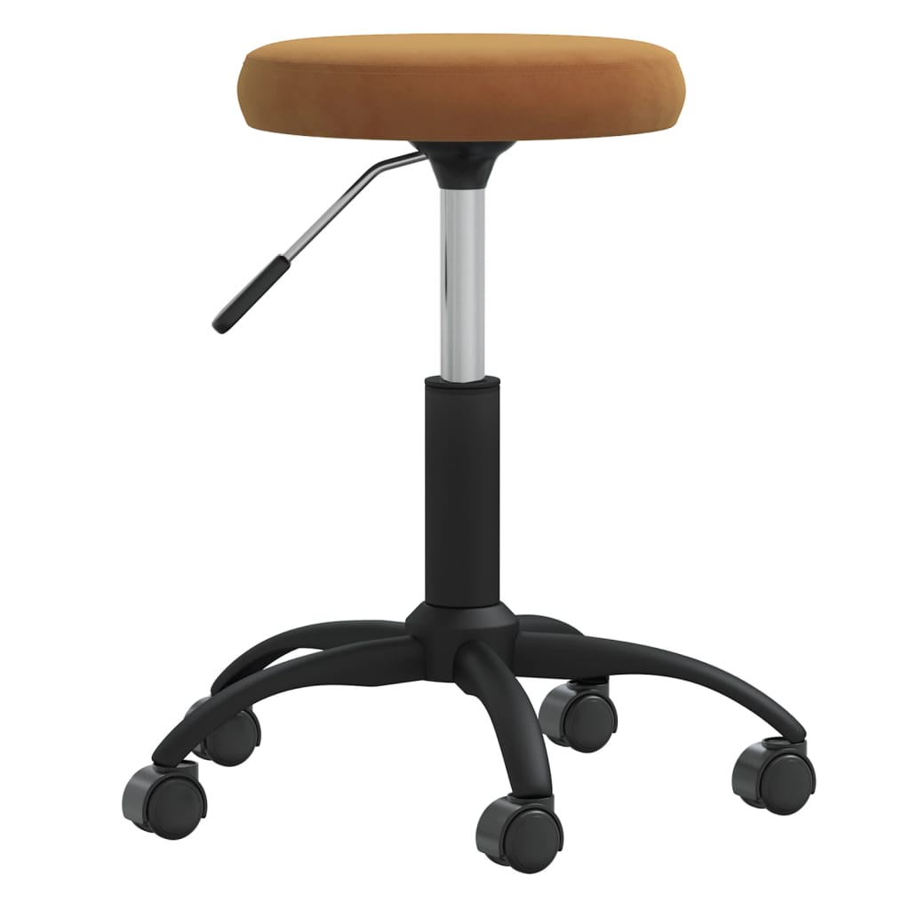 Massagehocker Samt Senfgelb