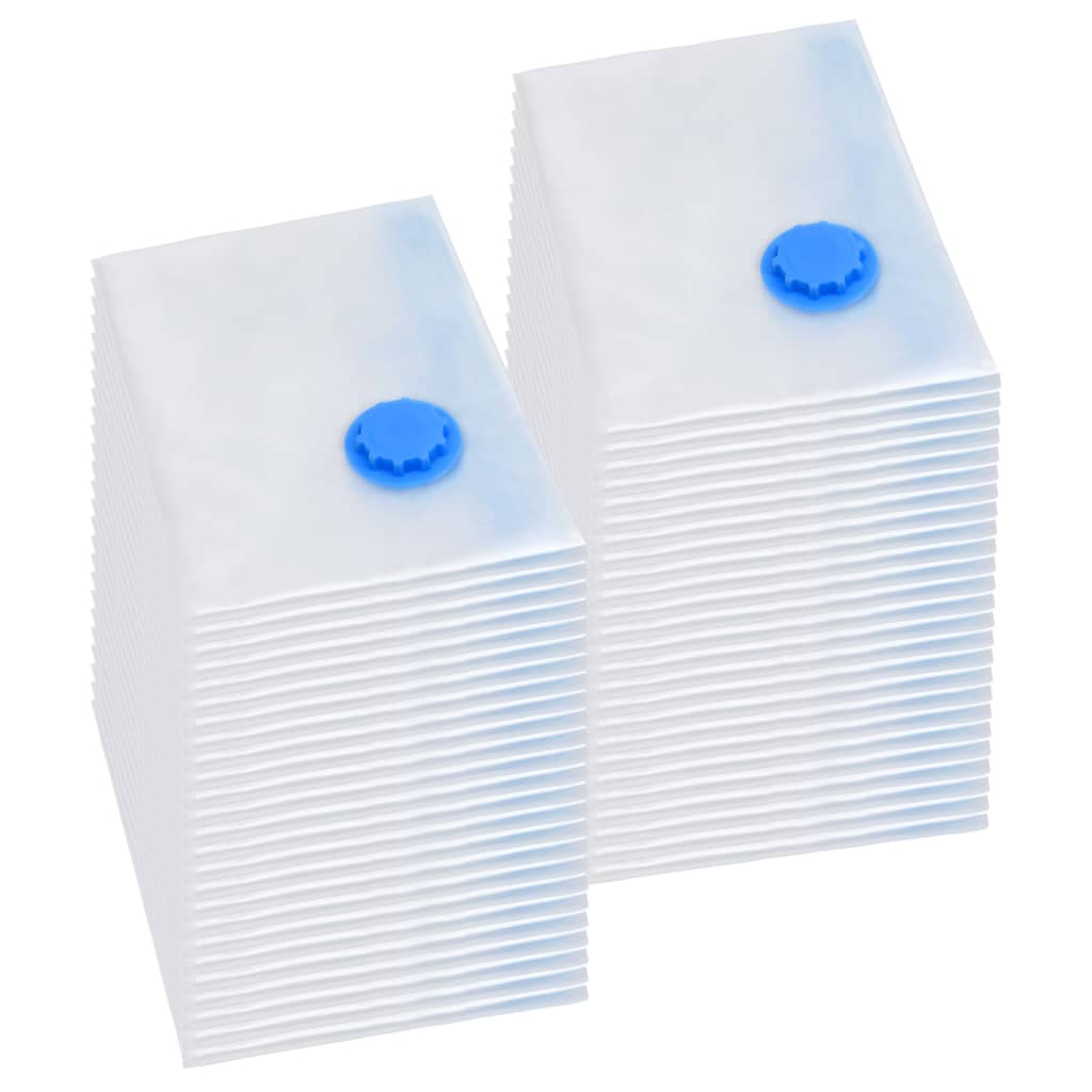 Aufbewahrungstaschen 5 pcs Transparent und Blau 70 x 50 cm
