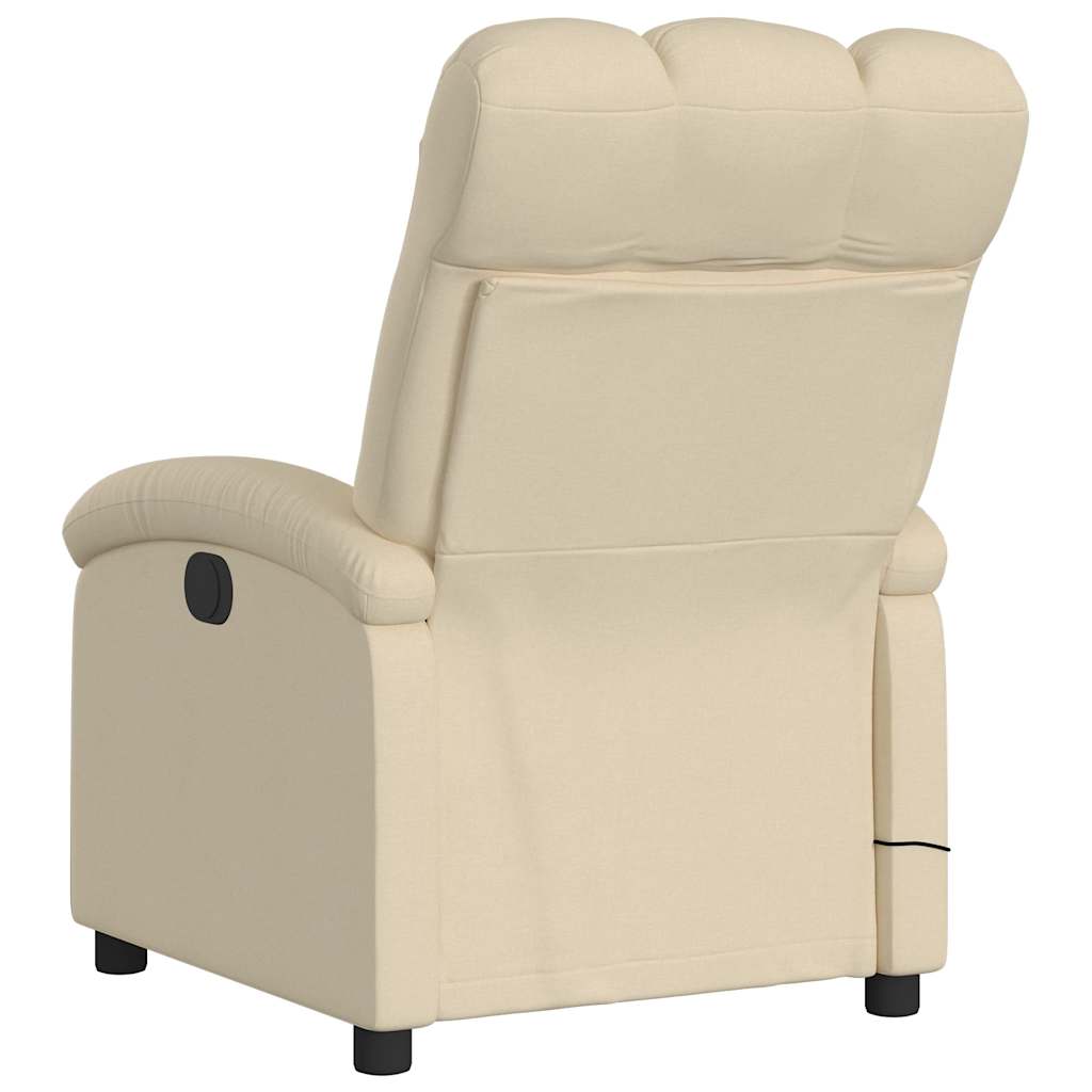 Massage-Relaxsessel, hellgrauer Stoff