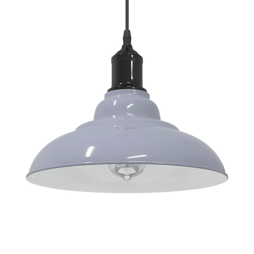 Pendelleuchte Höhenverstellbar E27 Schwarz Glänzend Ø 31 cm