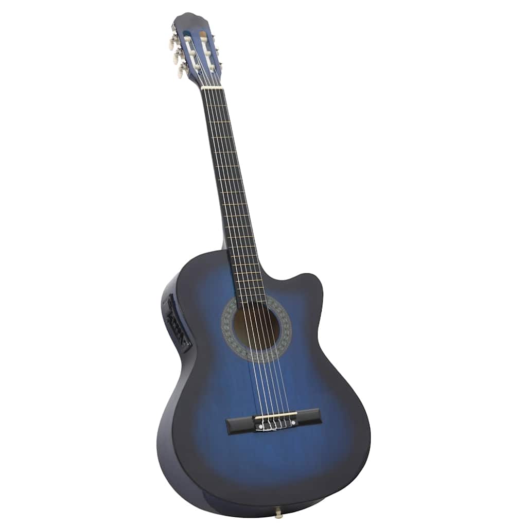 Westerngitarre Cutaway mit Equalizer und 6 Saiten