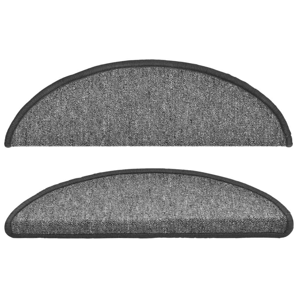 Stufenmatten 15 Stk. 56x17x3 cm Anthrazit Halbrund